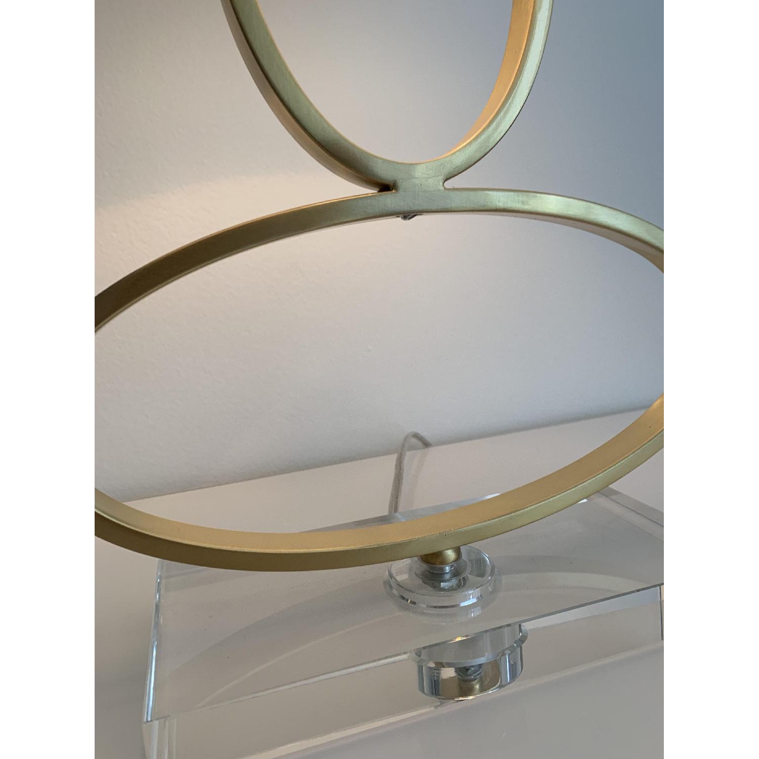 Gold Modern Oval Lamps - image-1