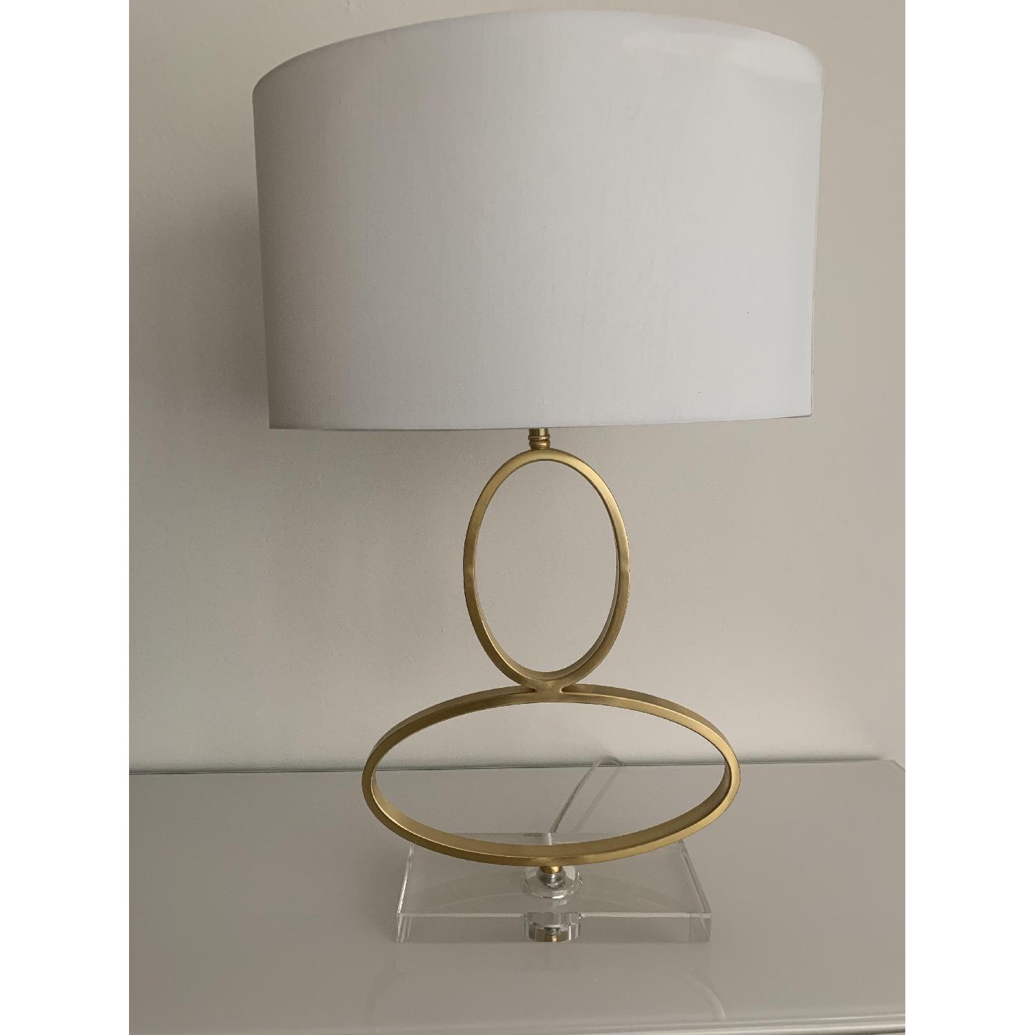 Gold Modern Oval Lamps - image-4