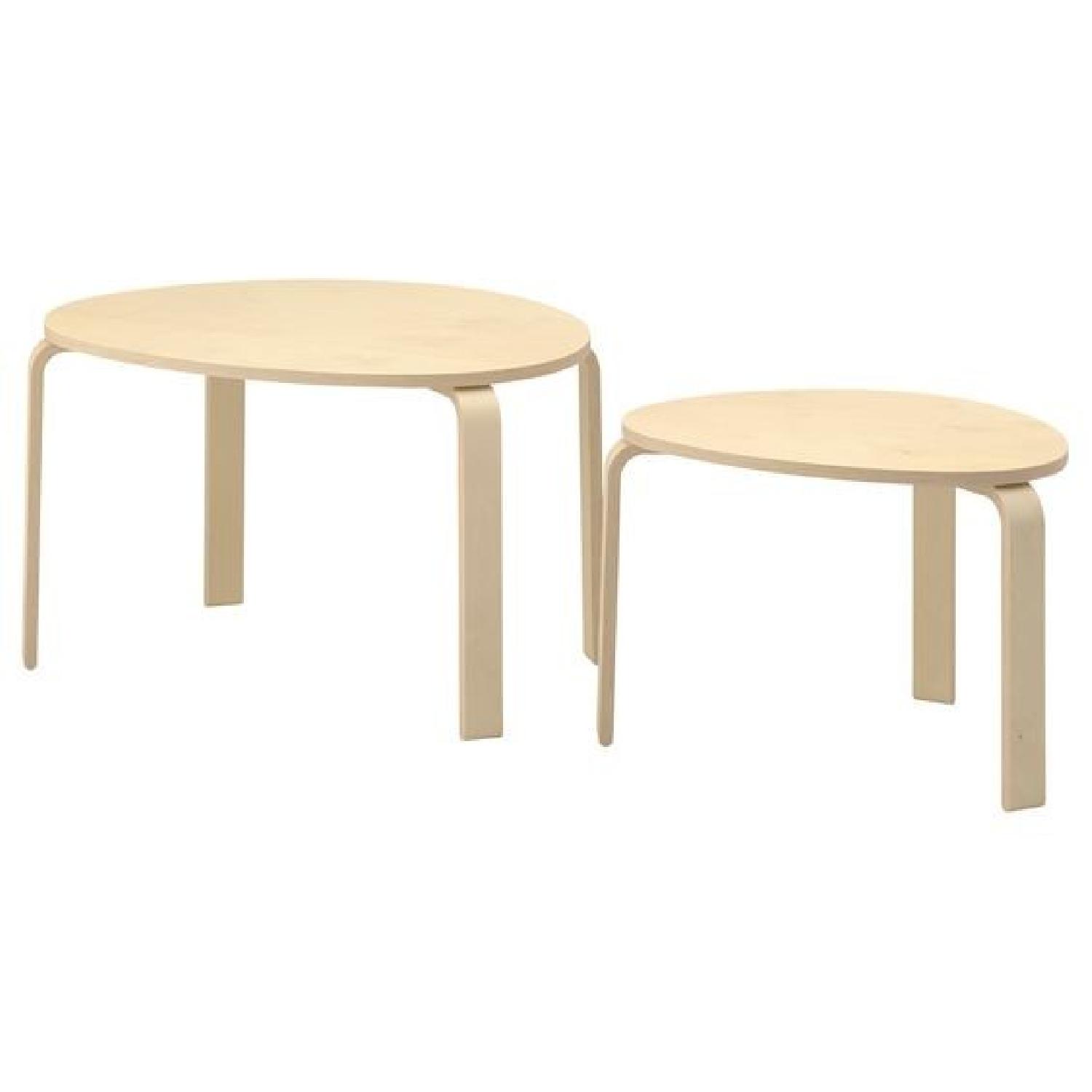 IKEA Iイケア　スヴァルスタ　SVALSTA Ikea Svalsta Nesting Tables - AptDeco