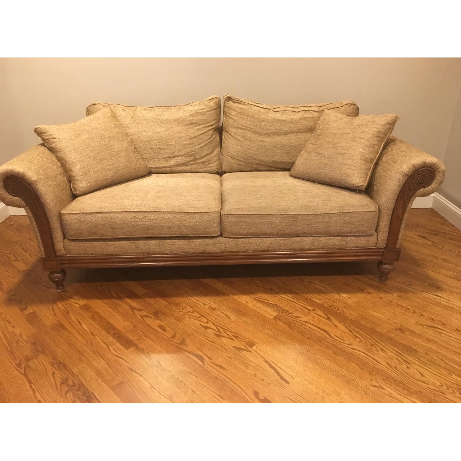 Ethan Allen Upholstered Sofa AptDeco