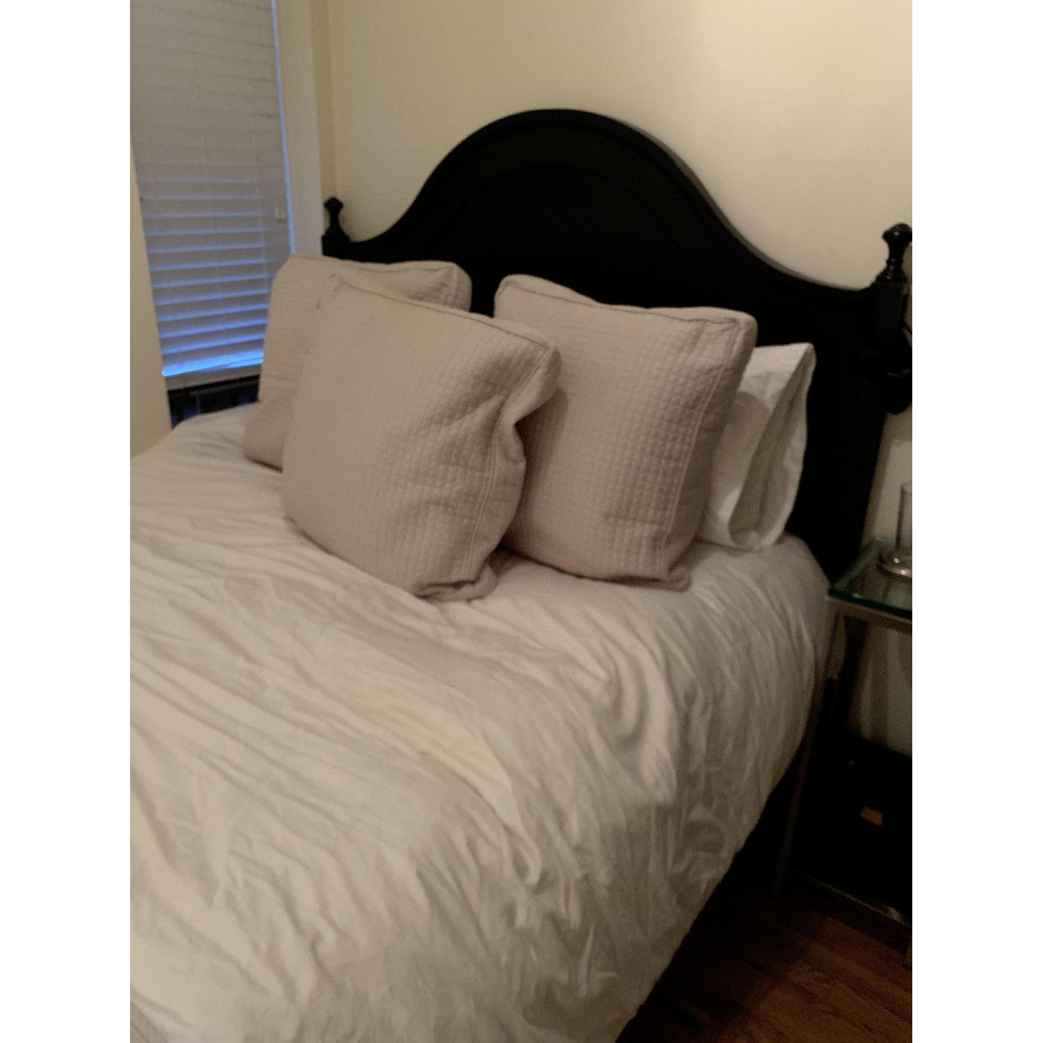 Black Wood Queen Size Bed Frame - image-2