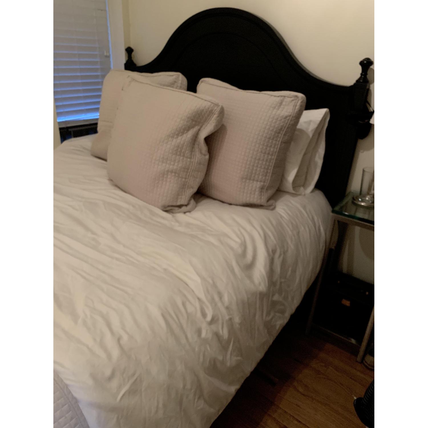 Black Wood Queen Size Bed Frame - image-3