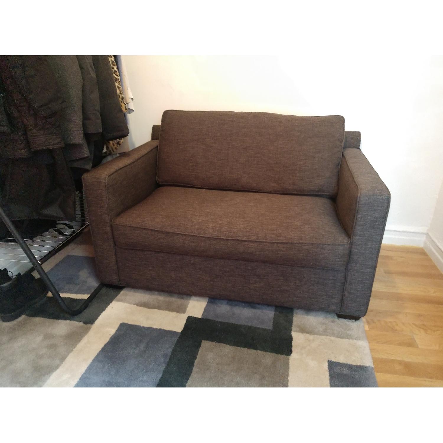 Crate & Barrel Davis Twin Sleeper Loveseat - image-3