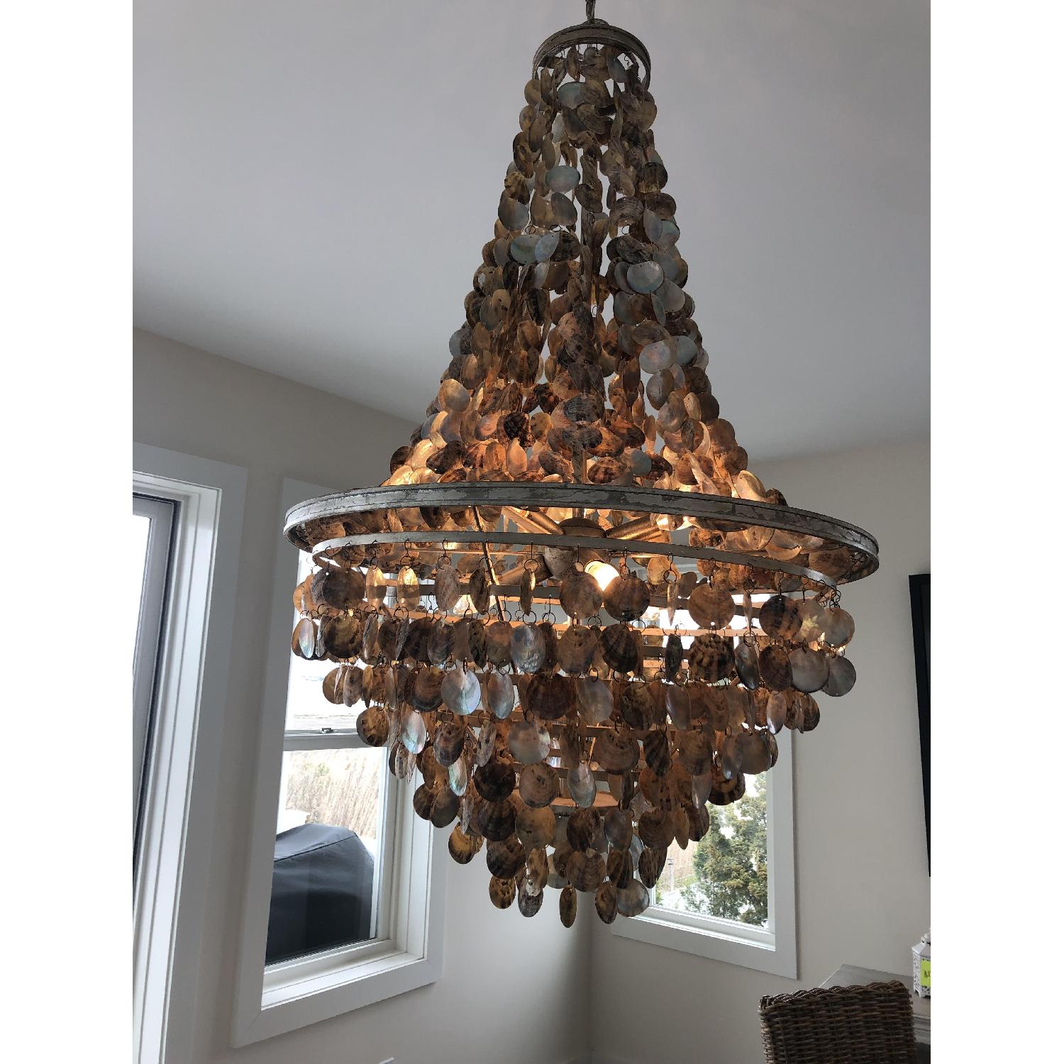Regina Andrew Capri Abalone Shell Chandelier - image-1