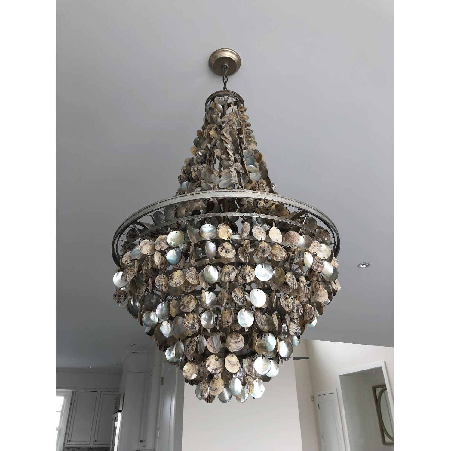 Regina Andrew Capri Abalone Shell Chandelier - image-3