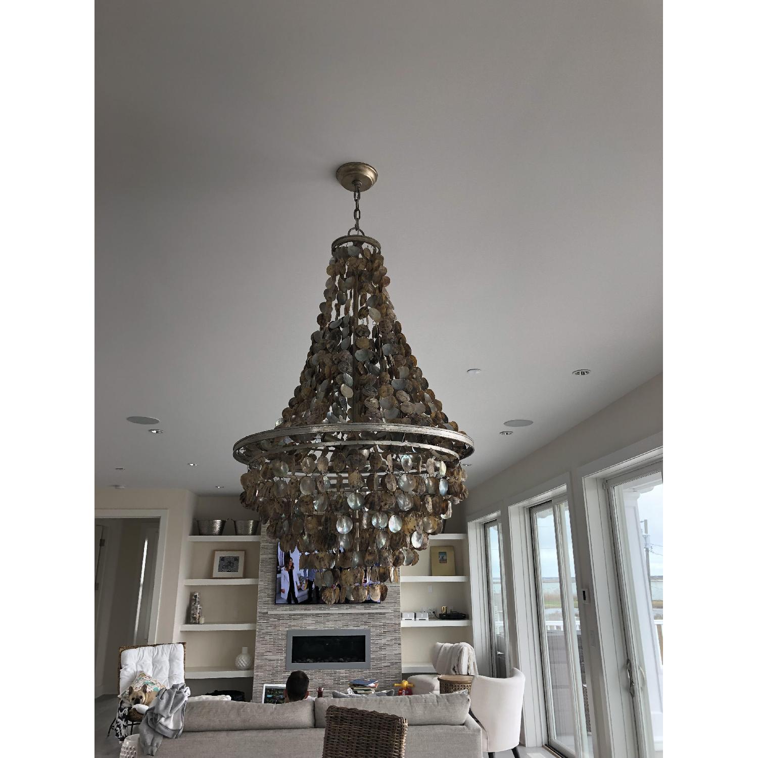 Regina Andrew Capri Abalone Shell Chandelier - image-9