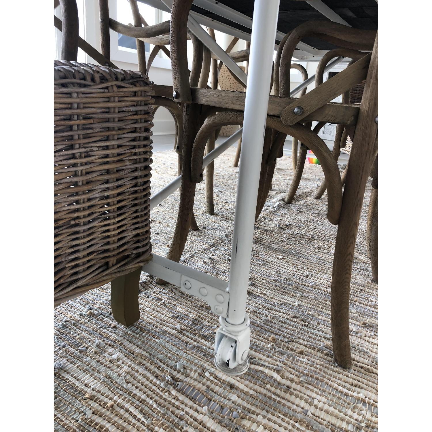 Restoration Hardware Reclaimed Wood Dining Table w/ 8 Chairs - image-2