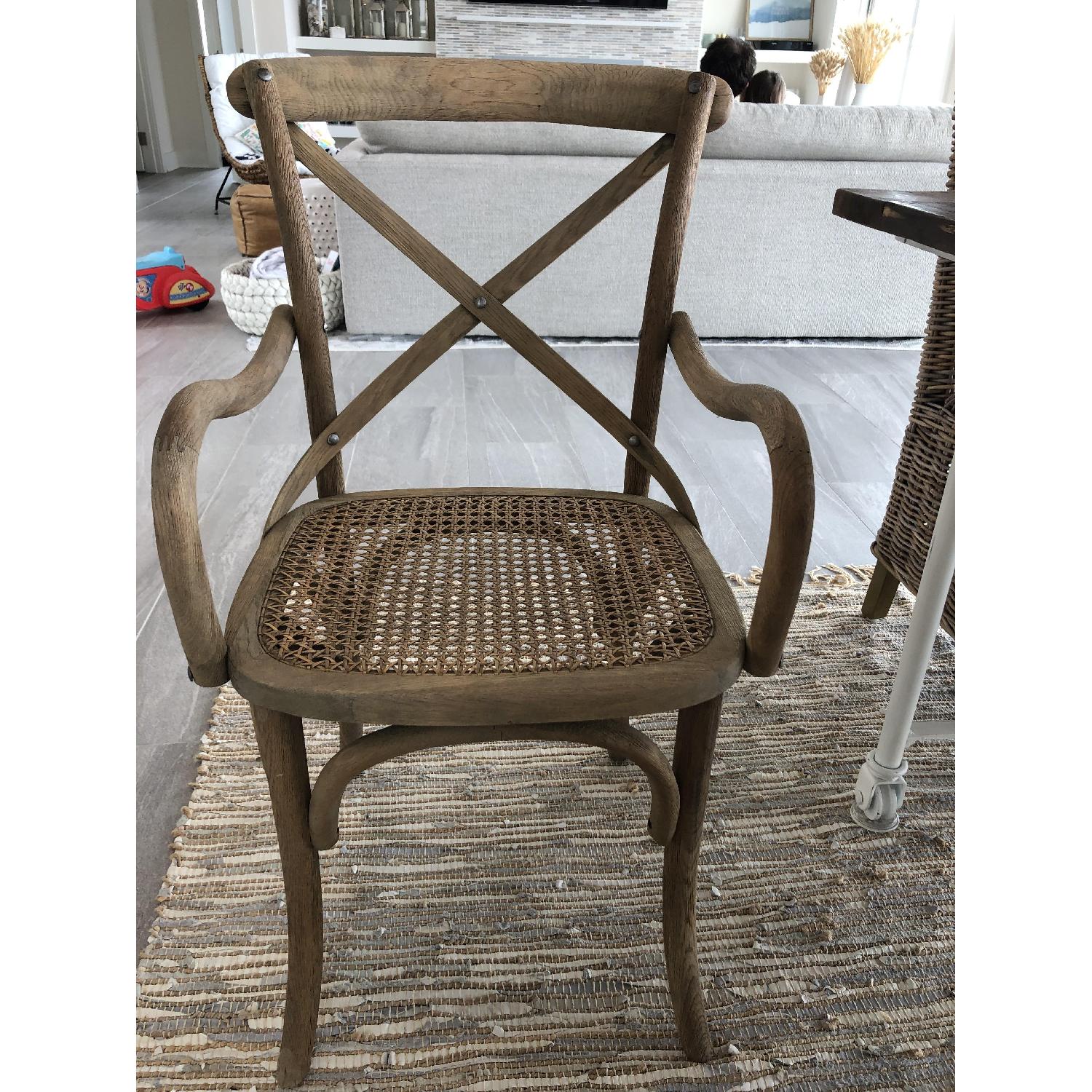 Restoration Hardware Reclaimed Wood Dining Table w/ 8 Chairs - image-5