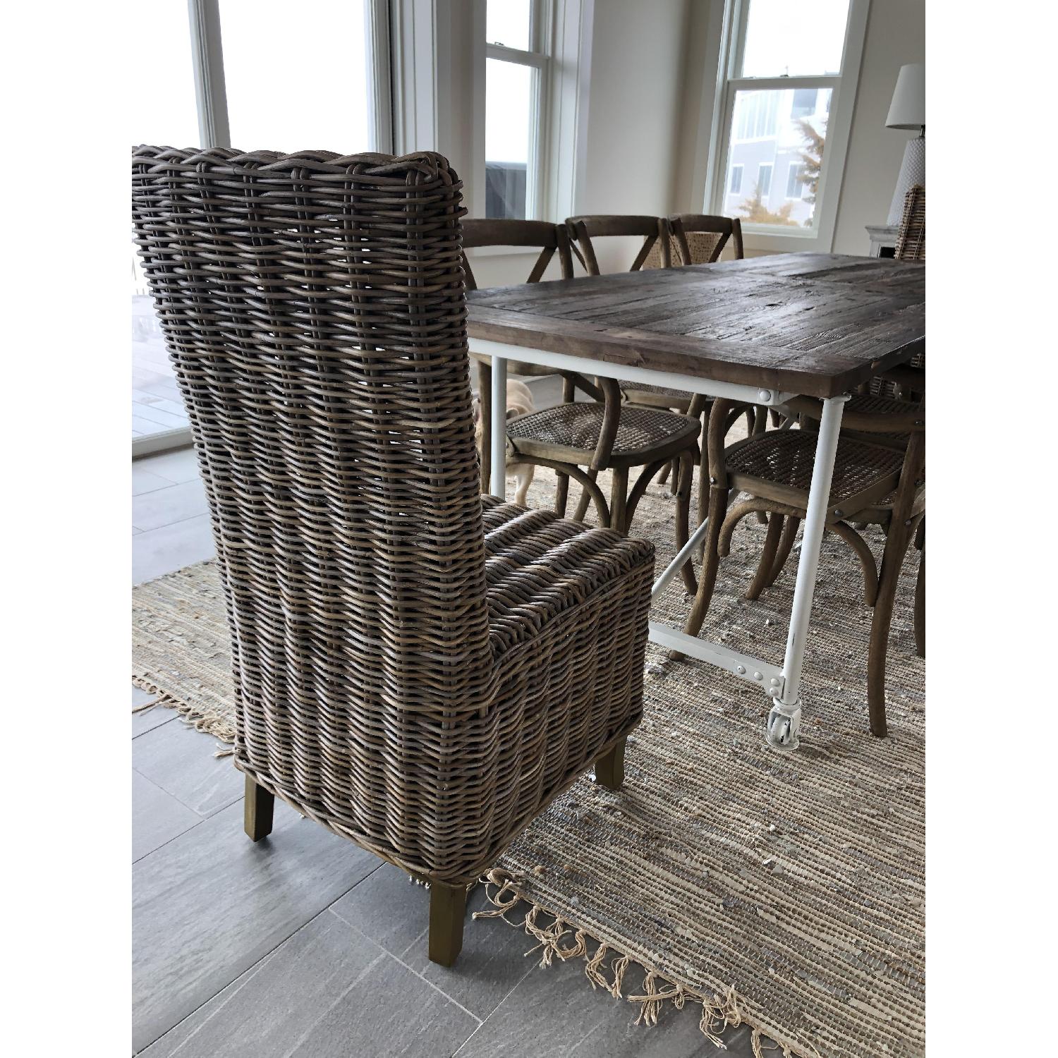 Restoration Hardware Reclaimed Wood Dining Table w/ 8 Chairs - image-9