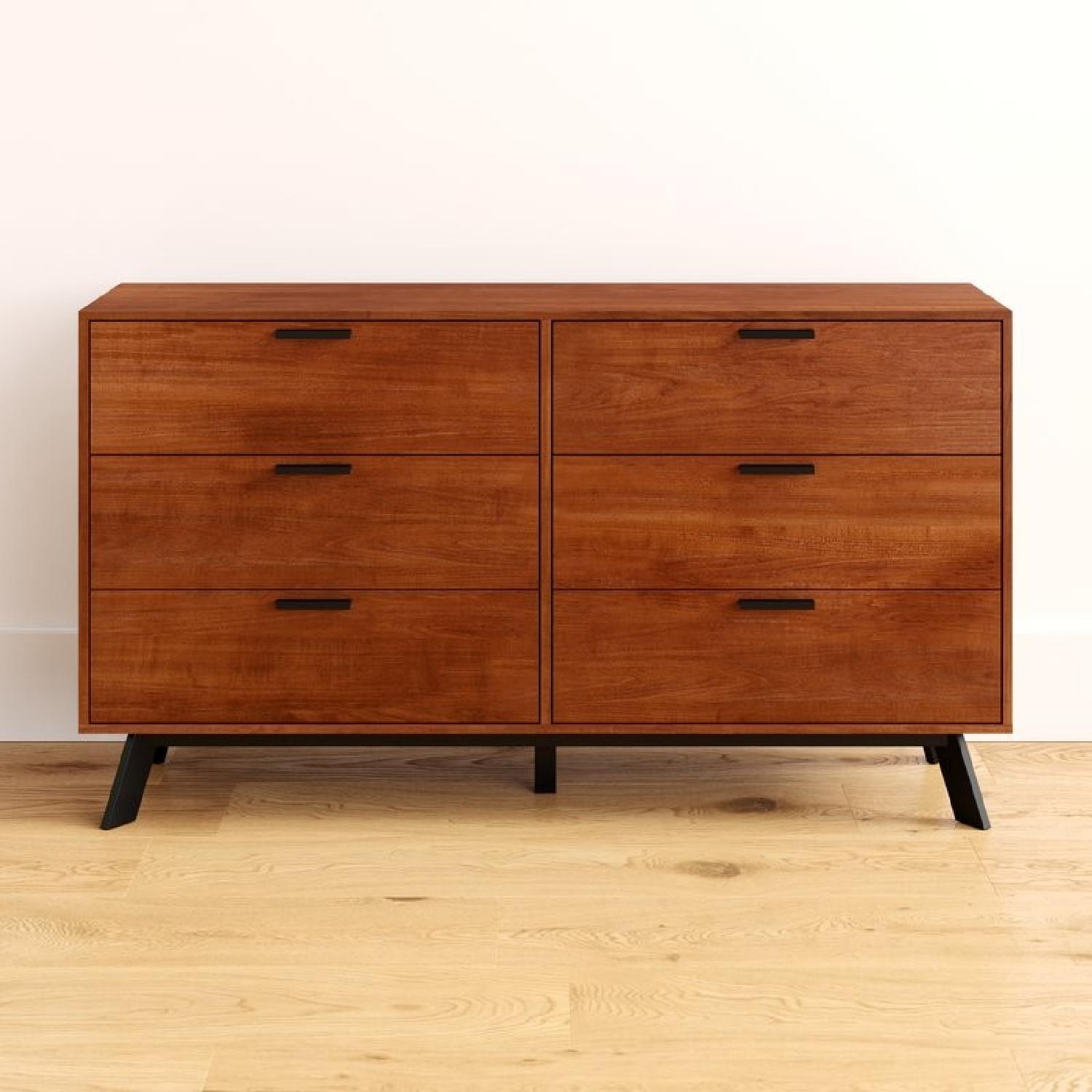 Zipcode Design Vintage Umber 6 Drawer Double Chest - image-2