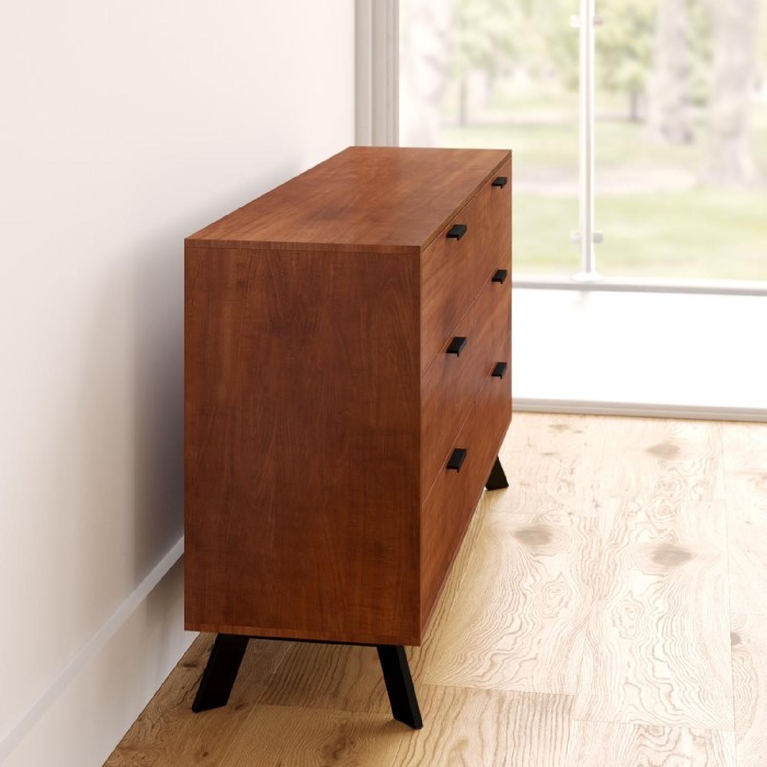 Zipcode Design Vintage Umber 6 Drawer Double Chest - image-3