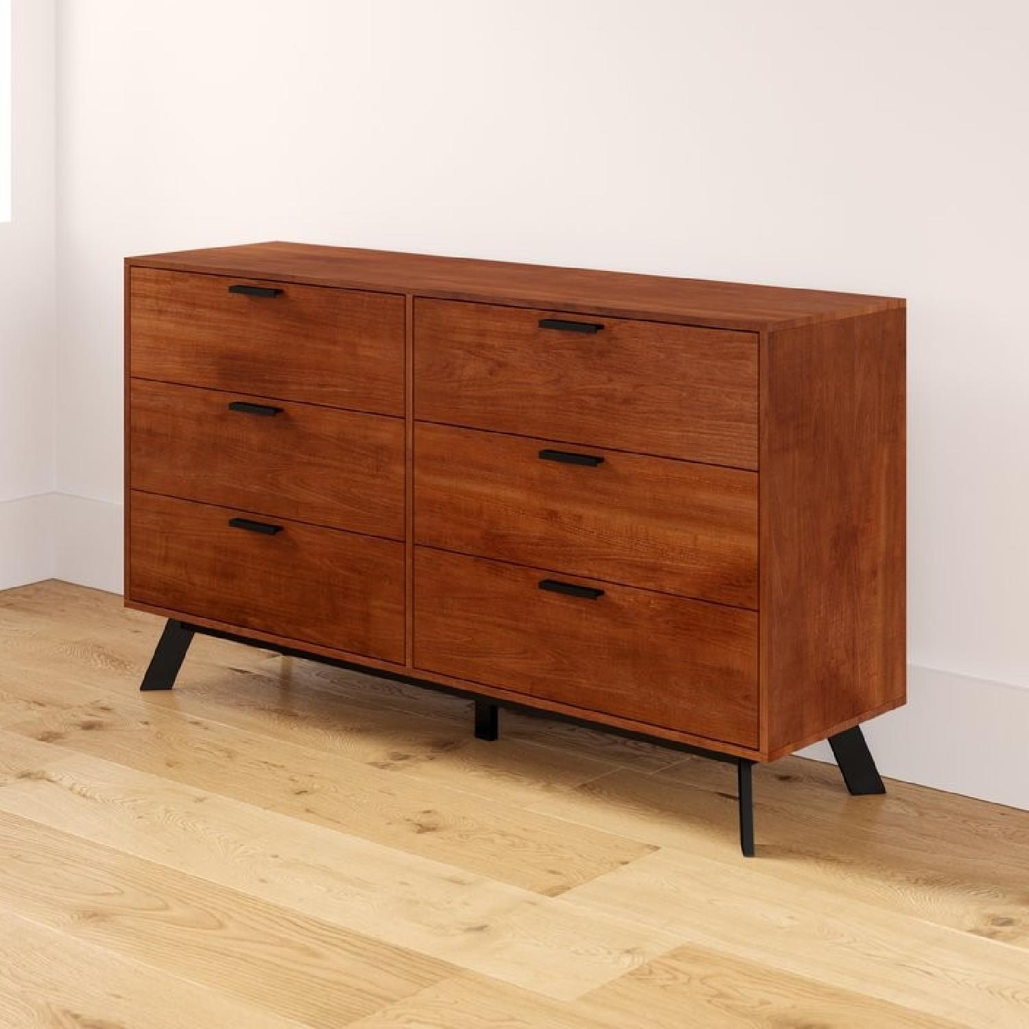 Zipcode Design Vintage Umber 6 Drawer Double Chest - image-4