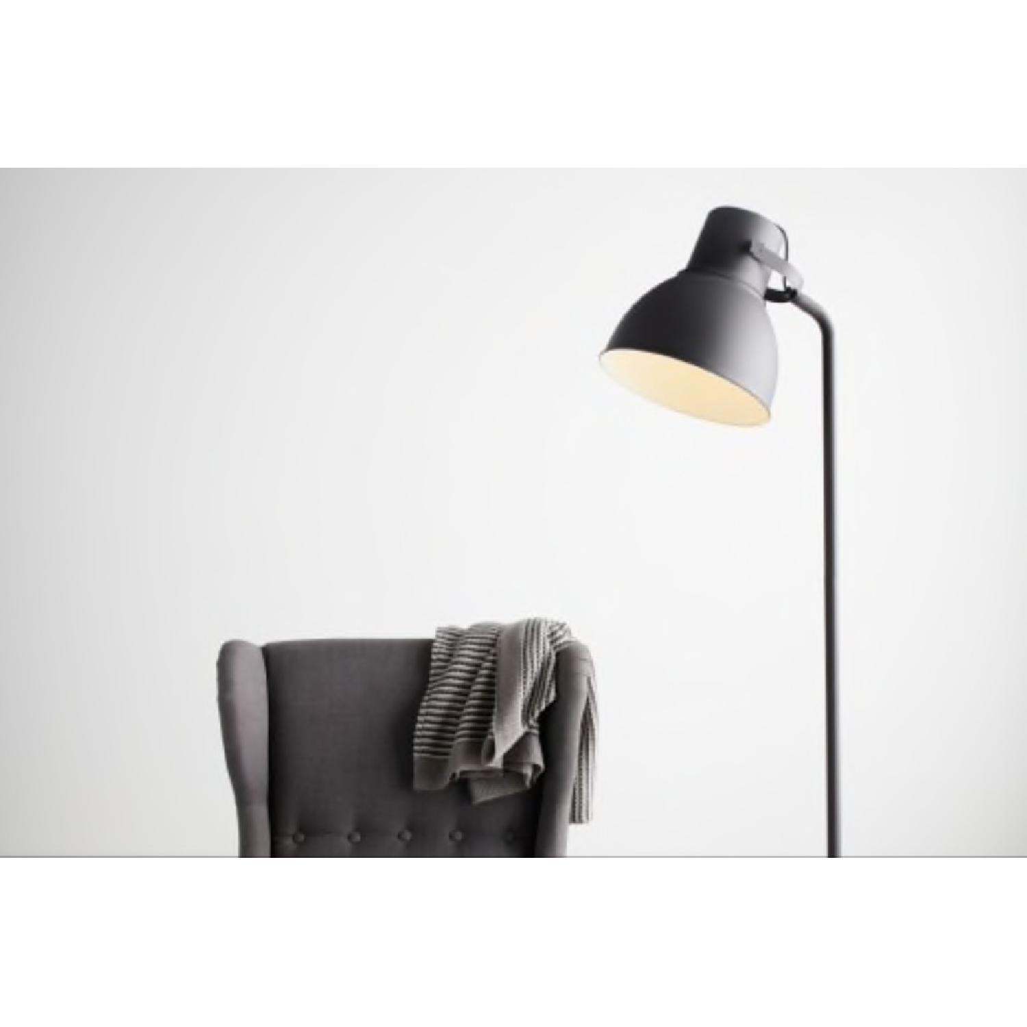 Ikea Hektar Dark Gray Floor Lamp w/ LED Bulb - image-2