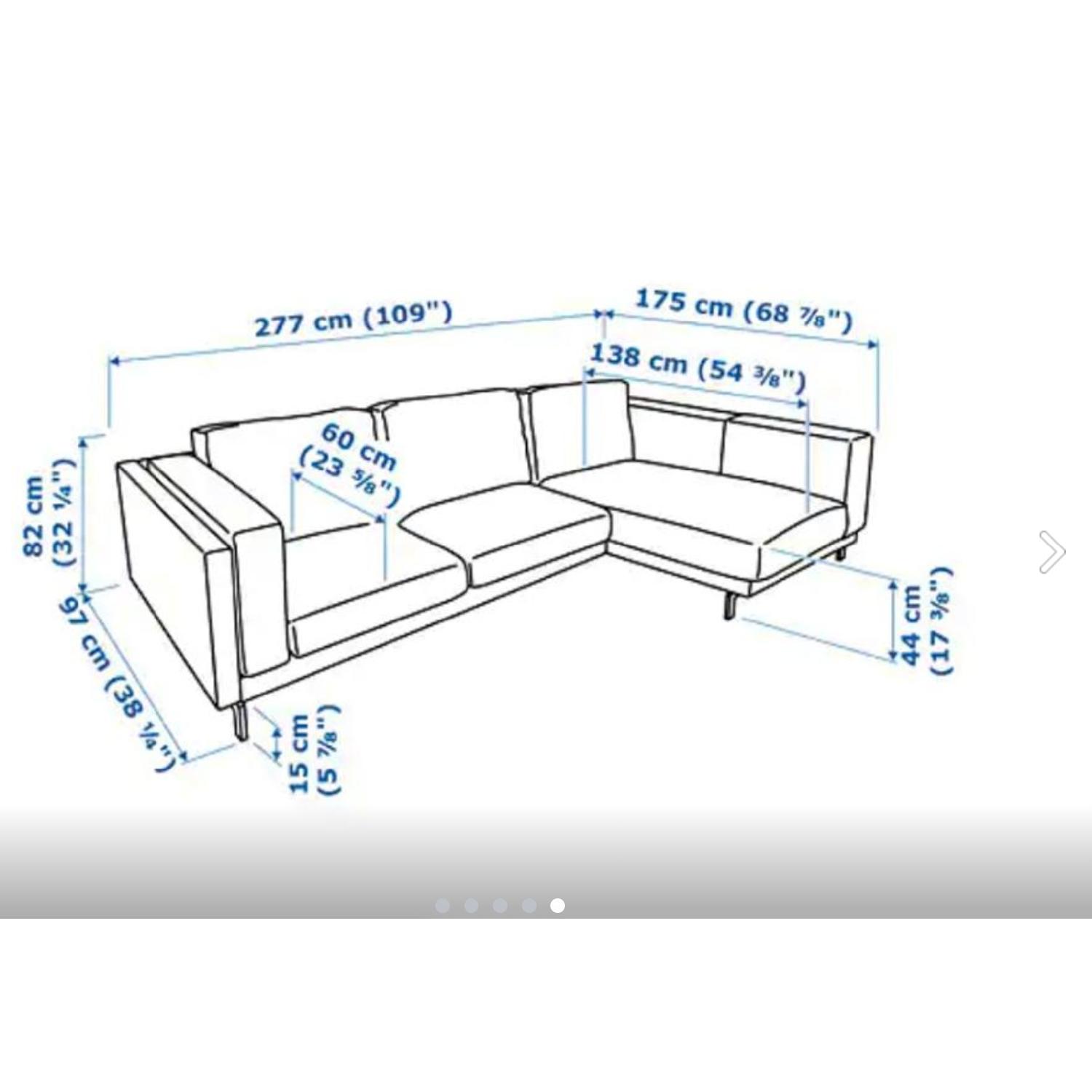 Ikea Nockeby Beige Sectional Sofa - image-5