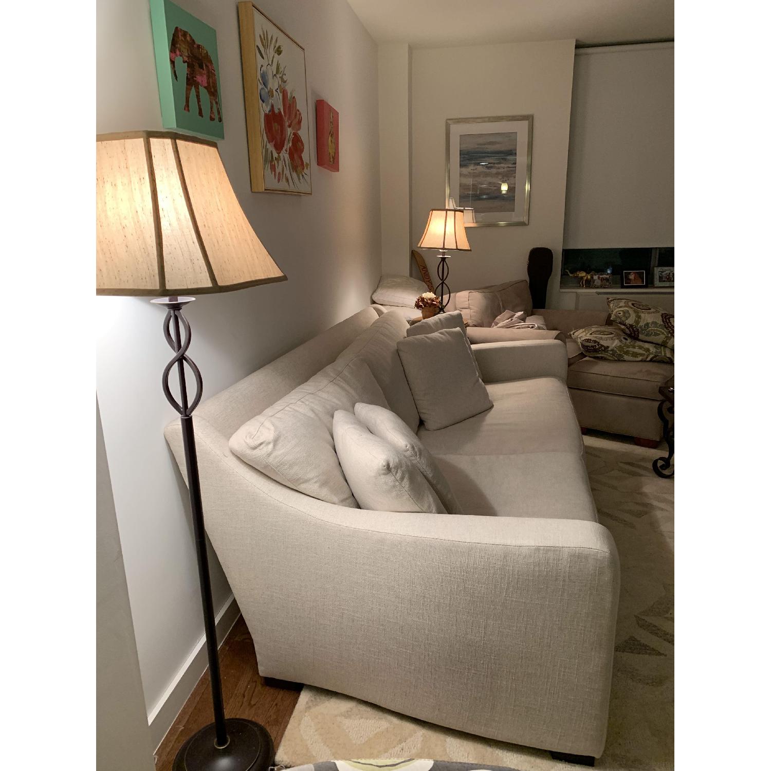 Crate & Barrel Beige Sofa - image-2