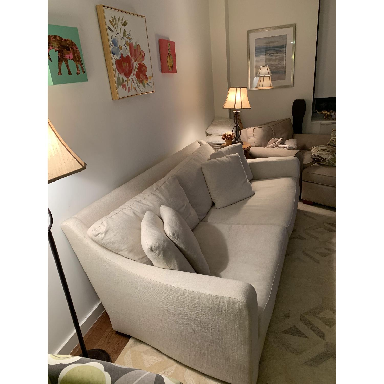 Crate & Barrel Beige Sofa - image-3