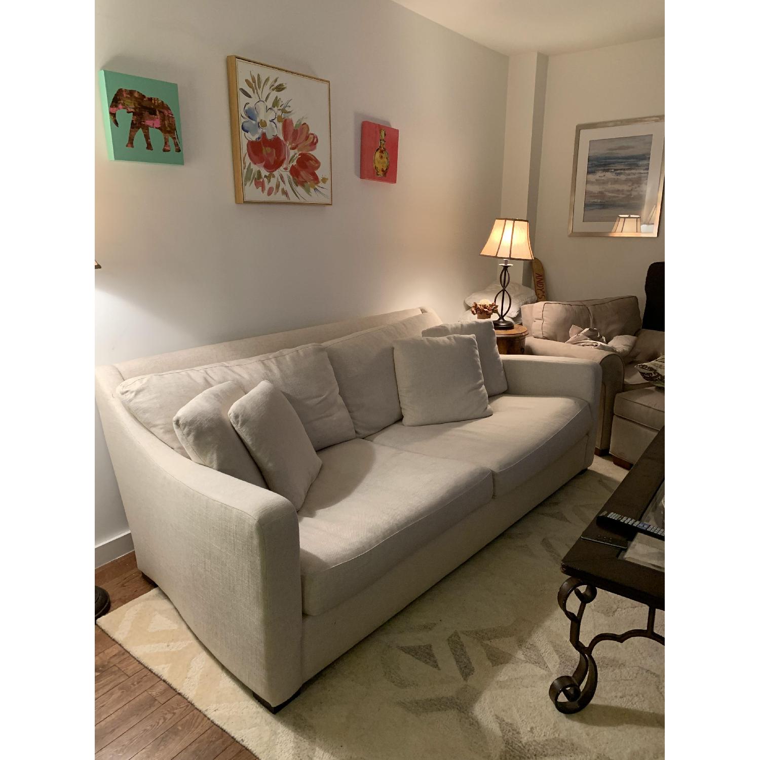 Crate & Barrel Beige Sofa - image-5