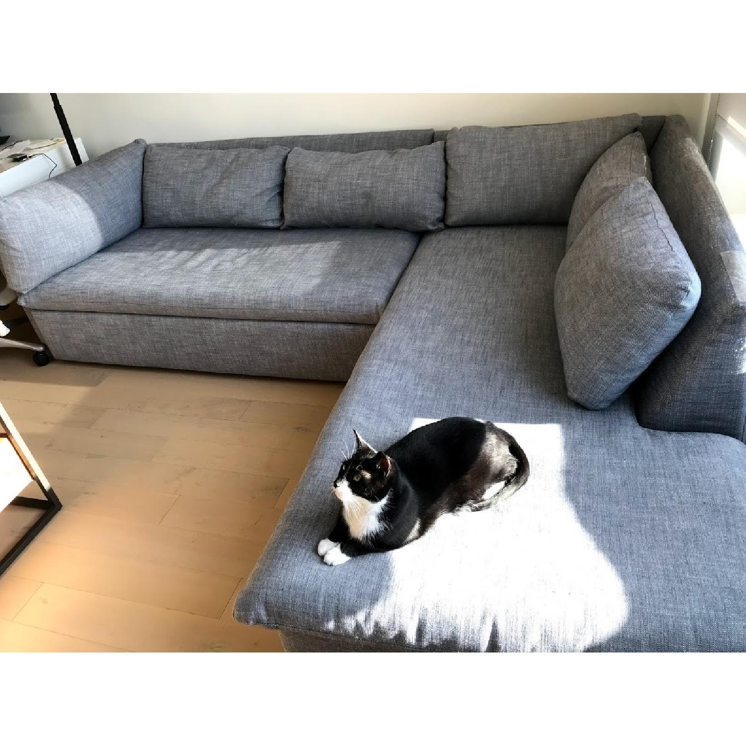 West Elm Shelter 2Piece Terminal Chaise Sectional Sofa AptDeco