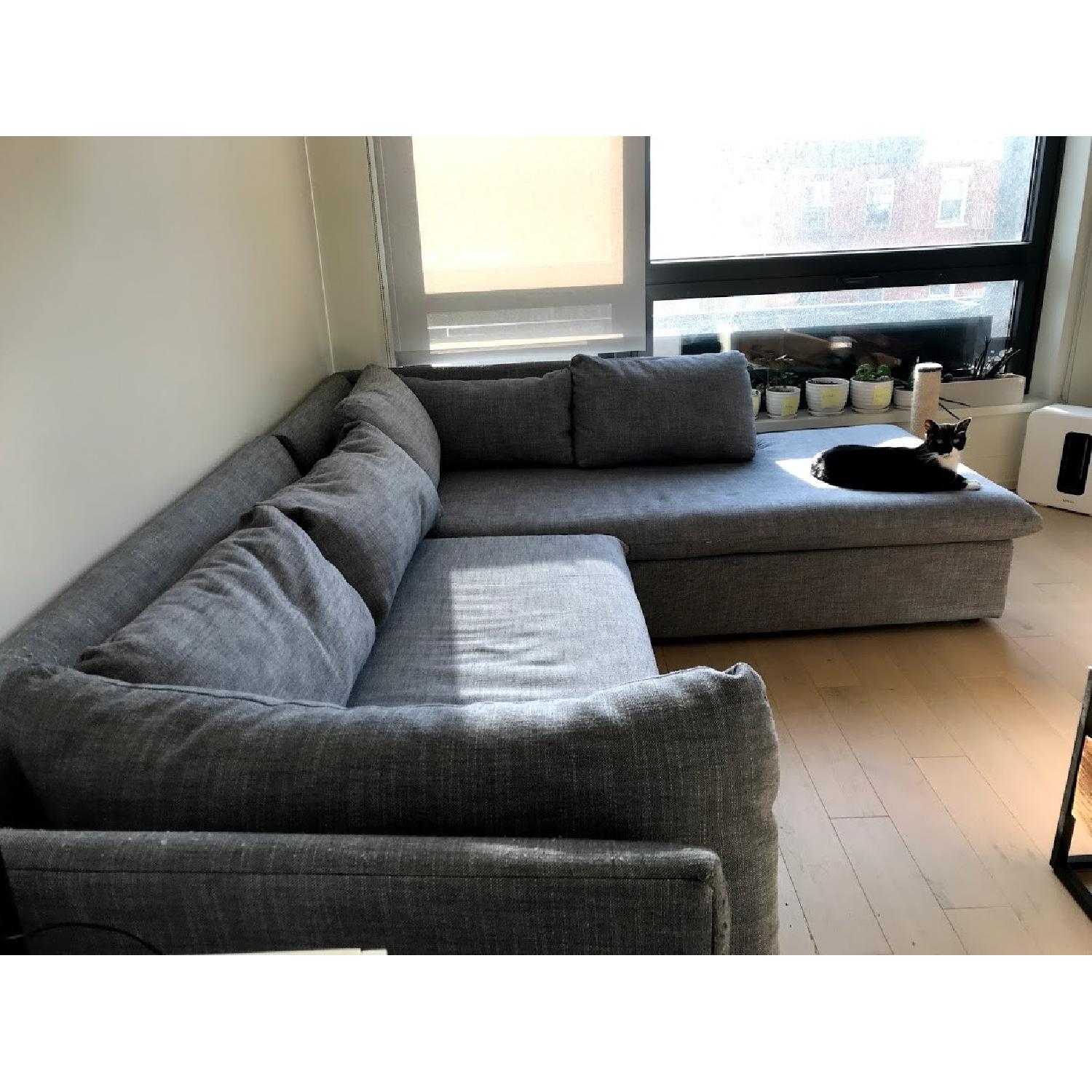 West Elm Shelter 2-Piece Terminal Chaise Sectional Sofa - image-2