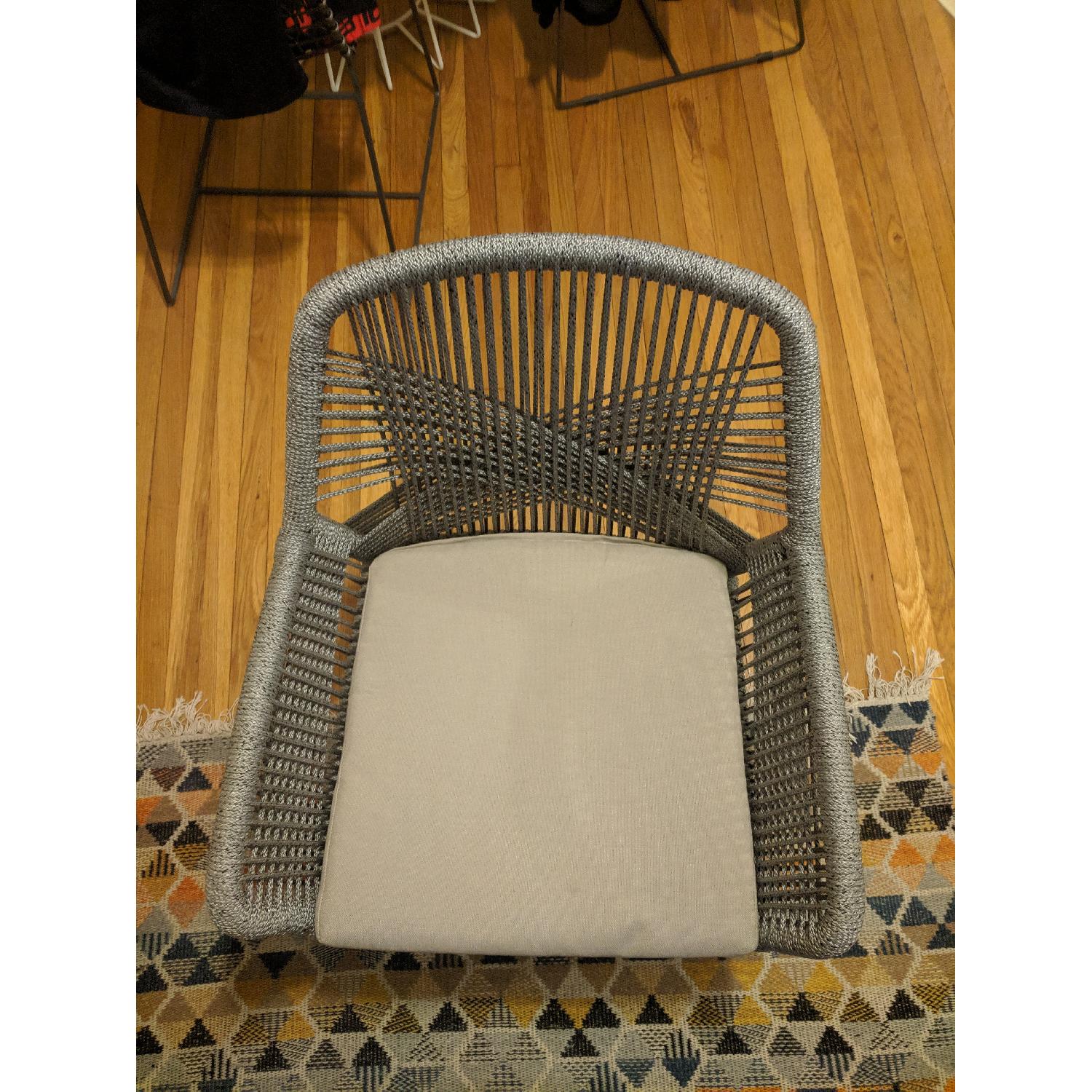 Orient Express Loom Arm Chairs AptDeco