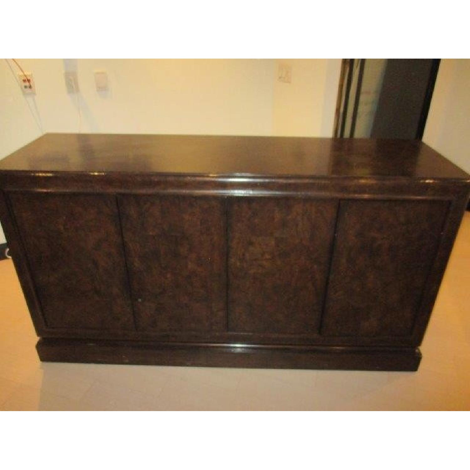 Antique Modern Burl Wood Buffet AptDeco