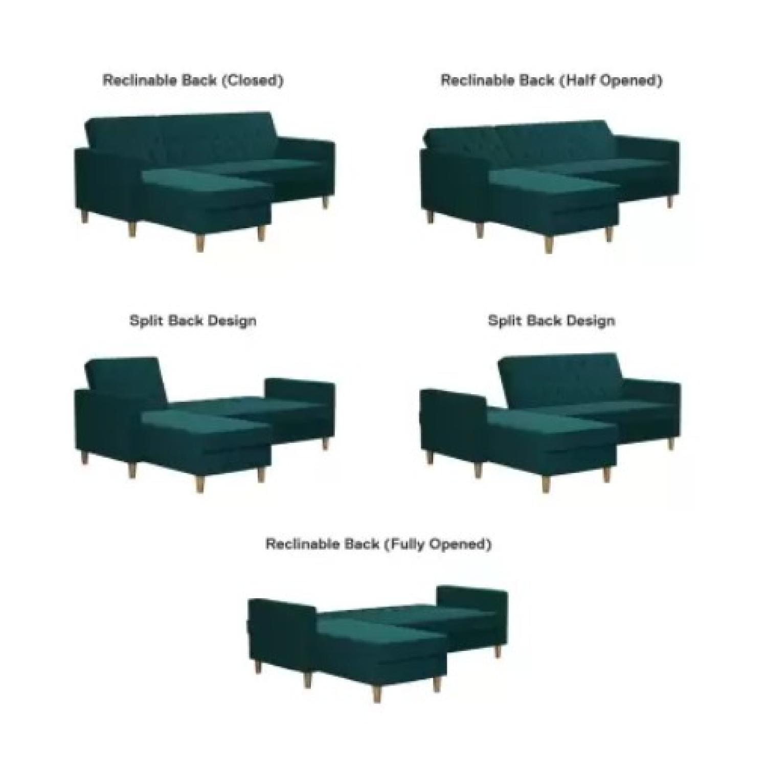 Cosmopolitan CosmoLiving Reversible Sleeper Sectional Sofa - image-3