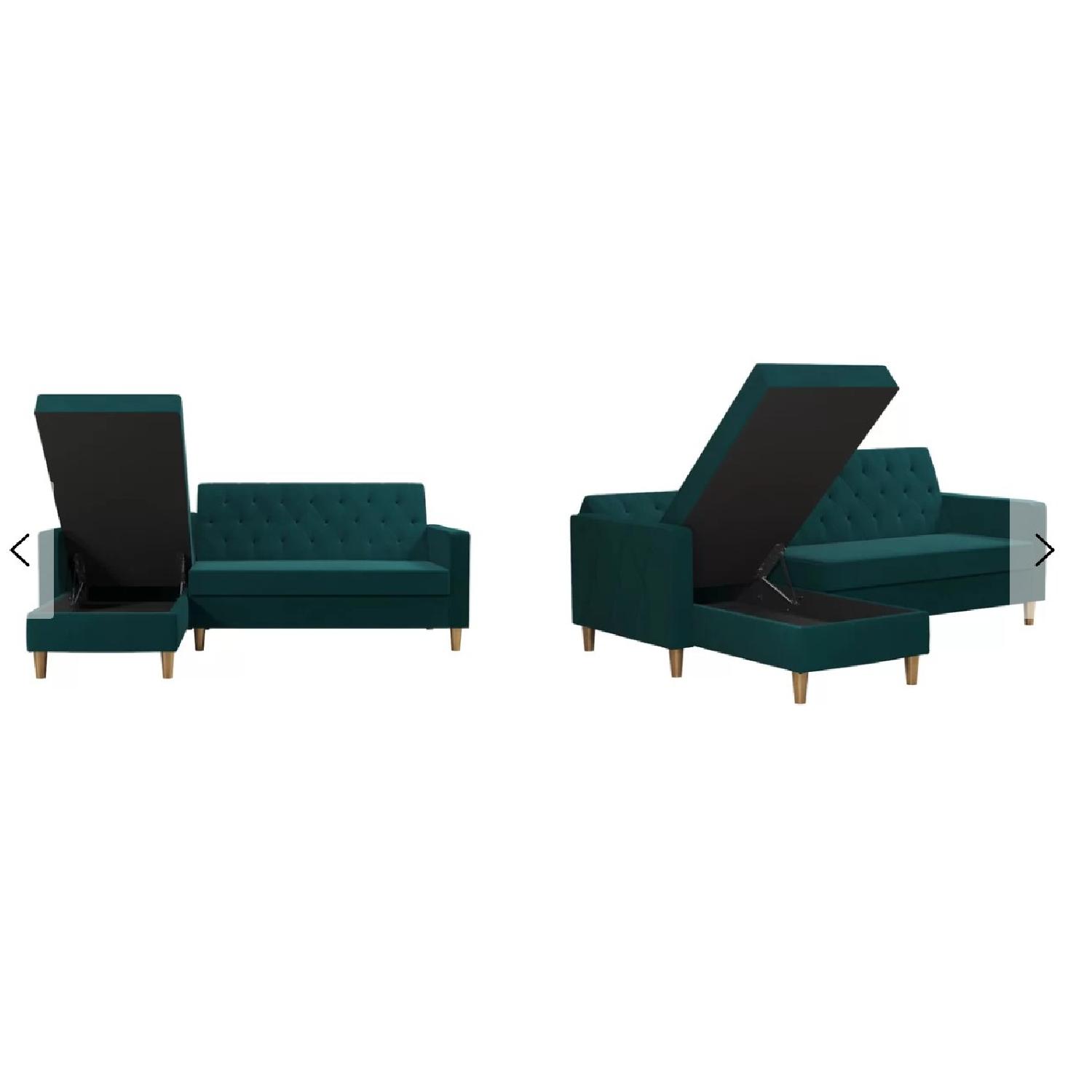 Cosmopolitan CosmoLiving Reversible Sleeper Sectional Sofa - image-4