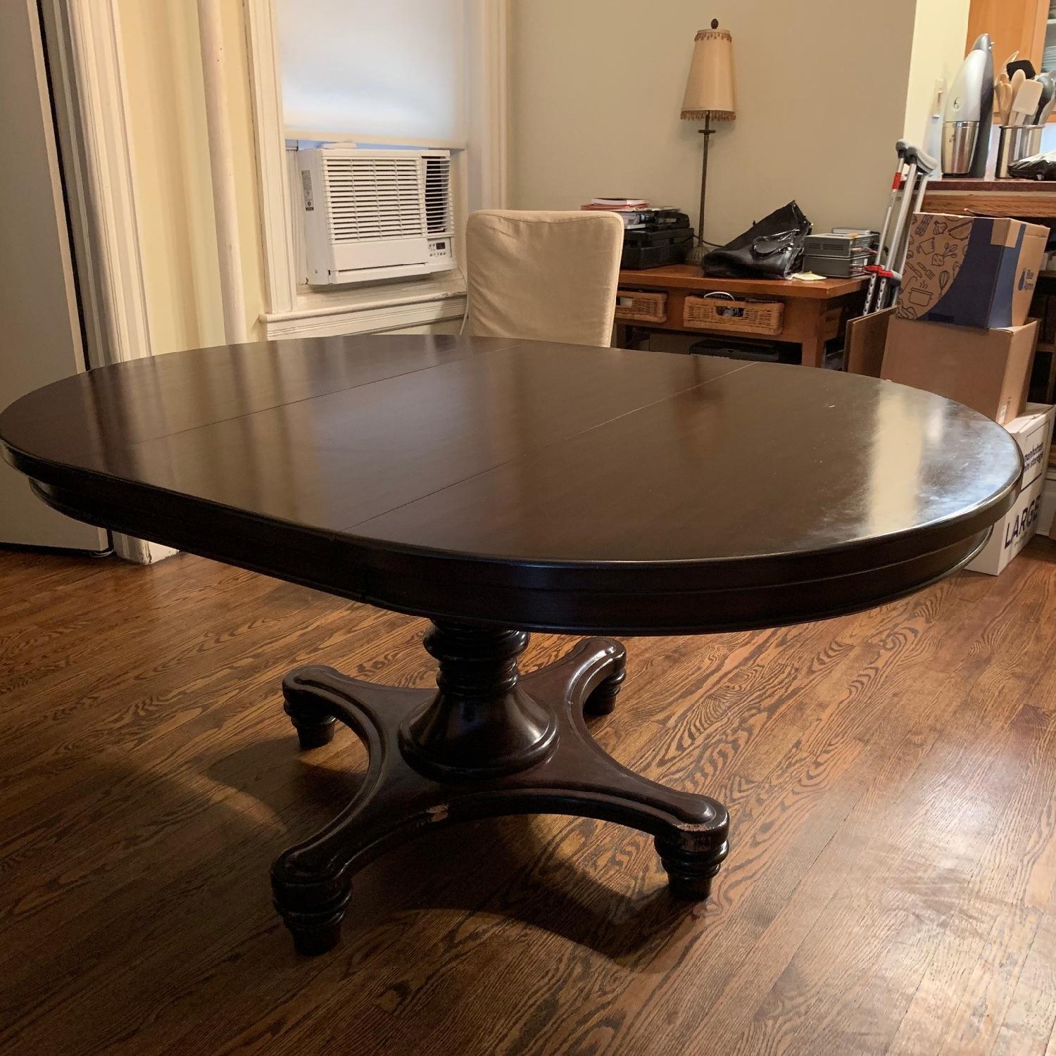 Pottery Barn Round Extension Table - image-2