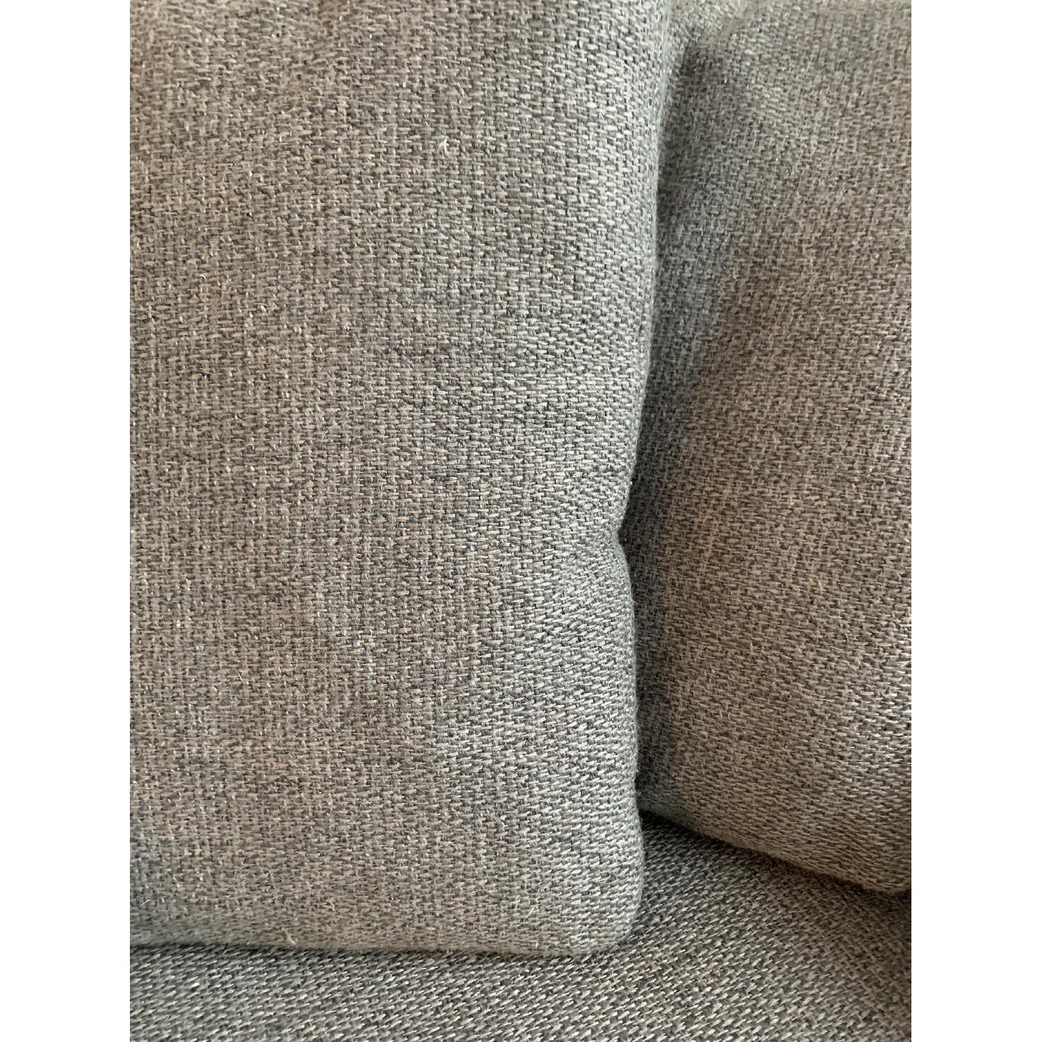 Crate & Barrel Lounge II Sofa in Taft Steel - image-7