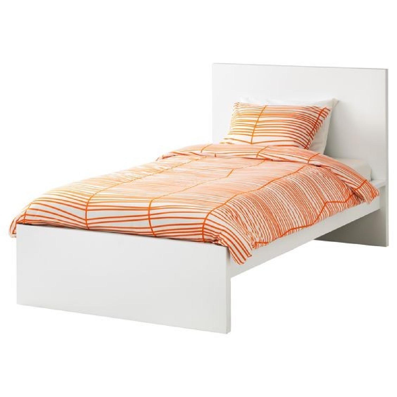 Ikea Malm White Twin Bed Frame - AptDeco