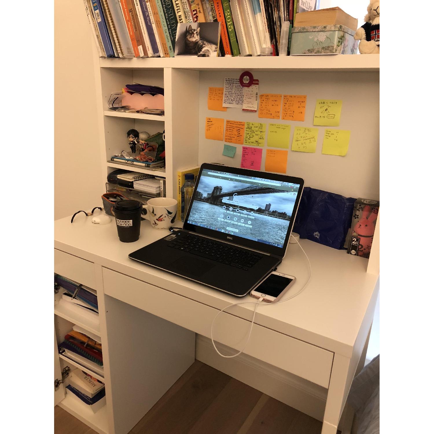 Ikea Micke Desk w/ Add On Unit AptDeco