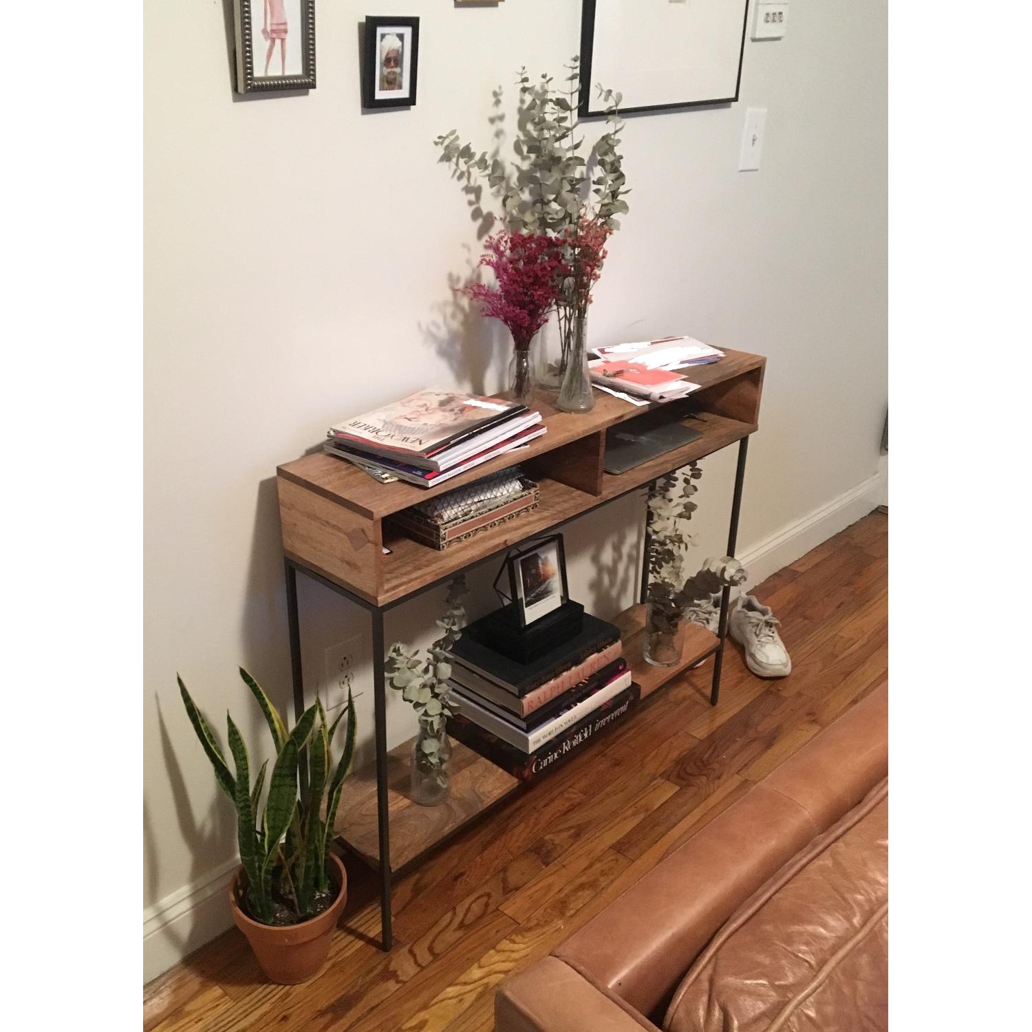 West Elm Industrial Storage Skinny Console AptDeco