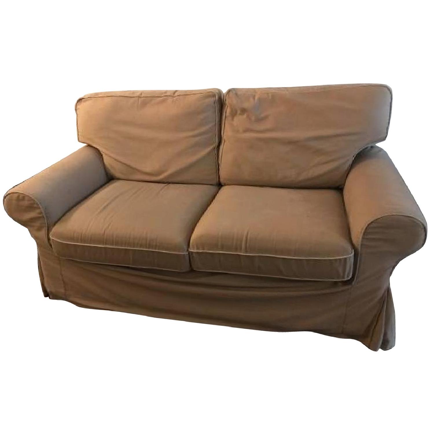 West Elm Natural Slipcovered Sofa AptDeco