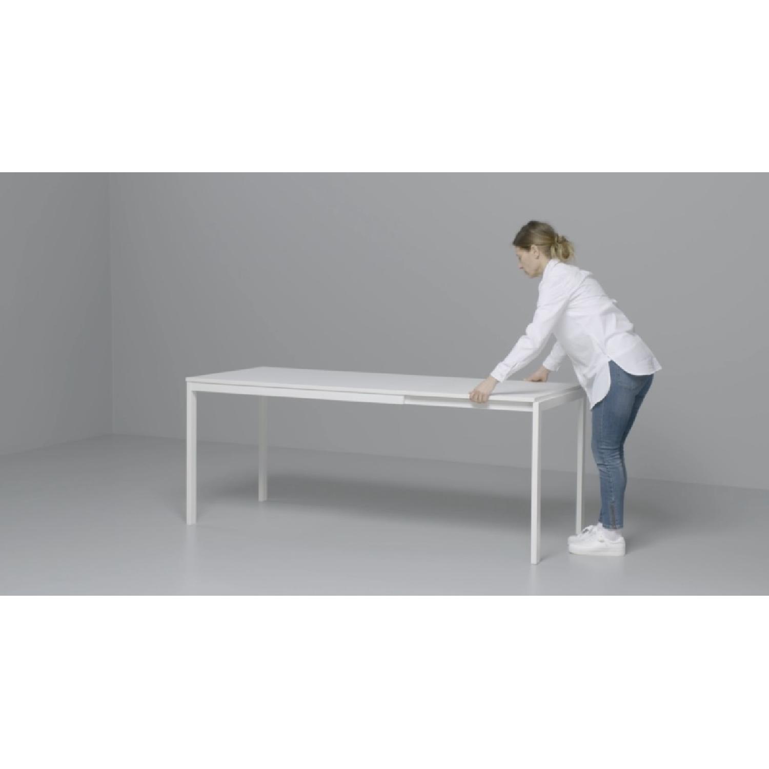 Ikea White Expandable Table - image-1