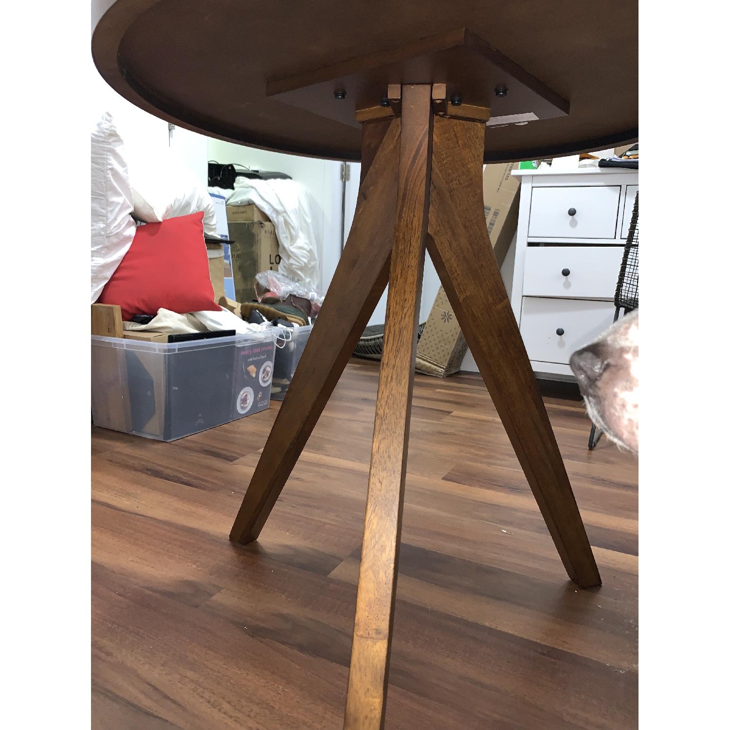 West Elm Tripod Table in Walnut AptDeco