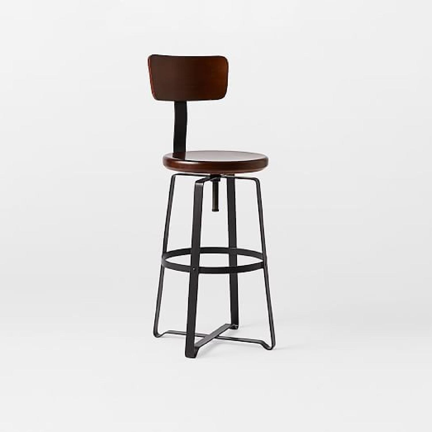 West Elm Adjustable Industrial Swivel Stools - image-2
