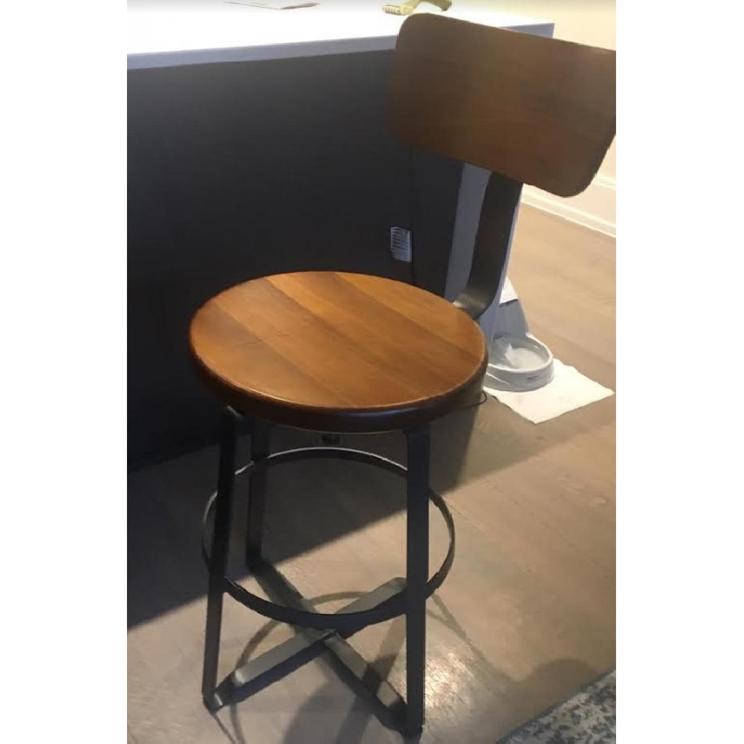 West Elm Adjustable Industrial Swivel Stools - image-4