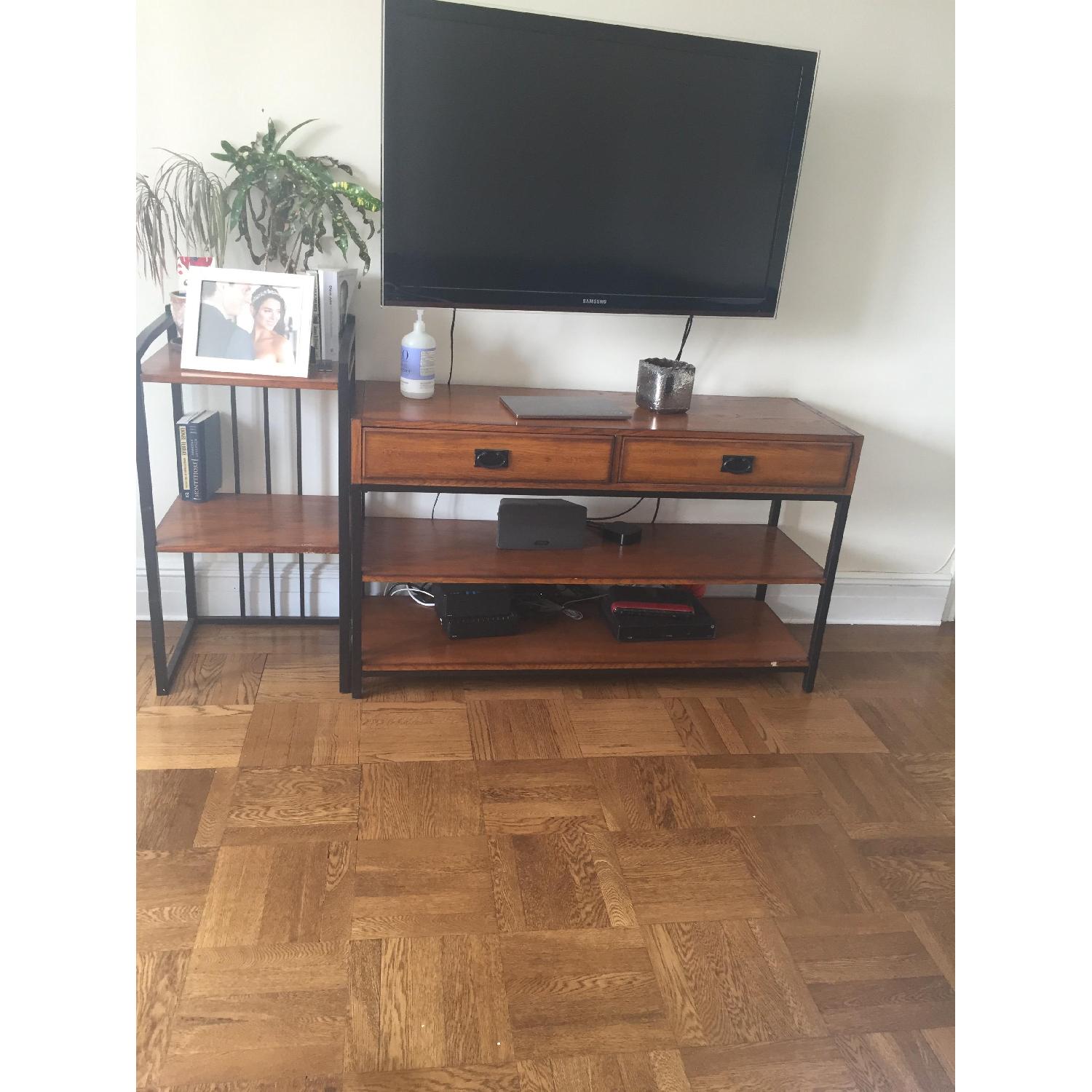 Homestyles Distressed Oak Media Console - image-3