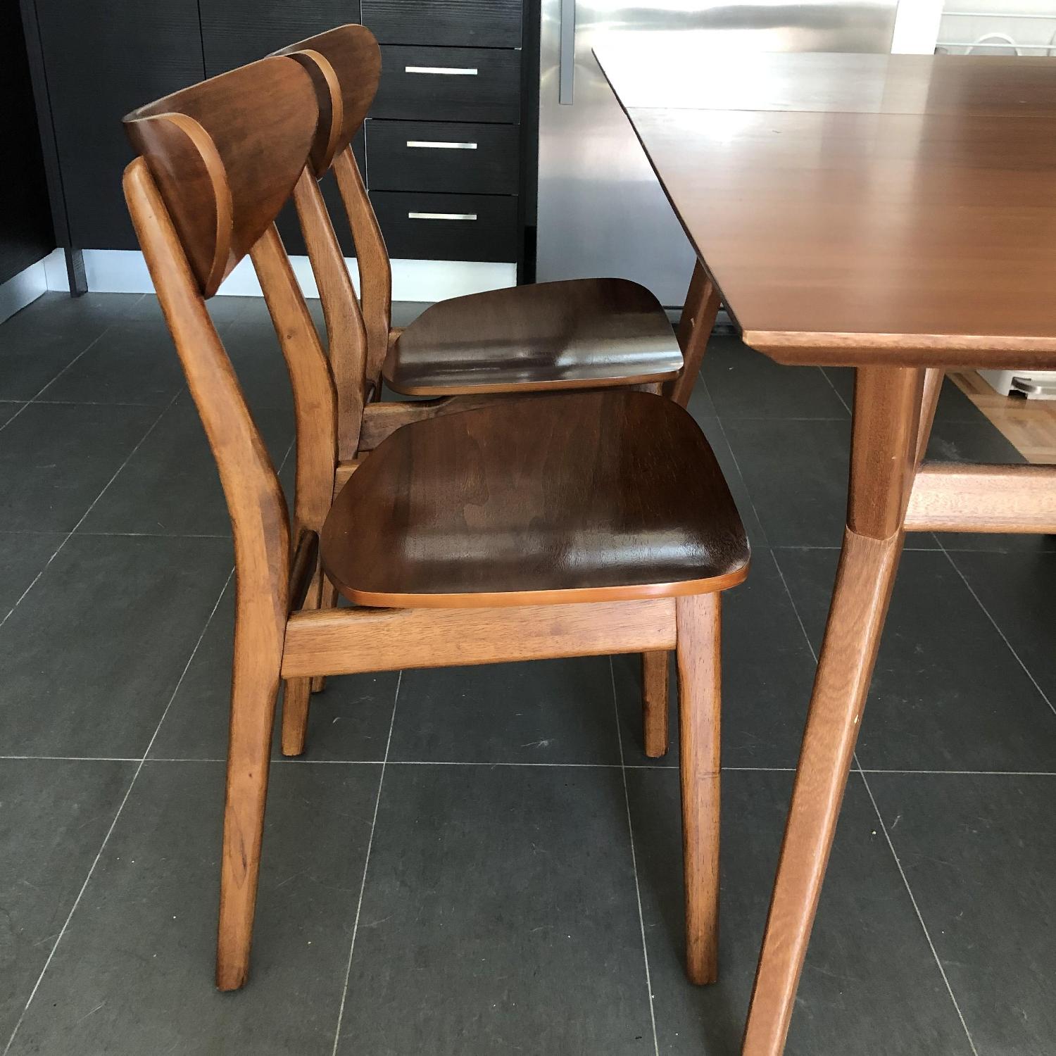 West Elm Classic Cafe Walnut Dining Chairs - image-1