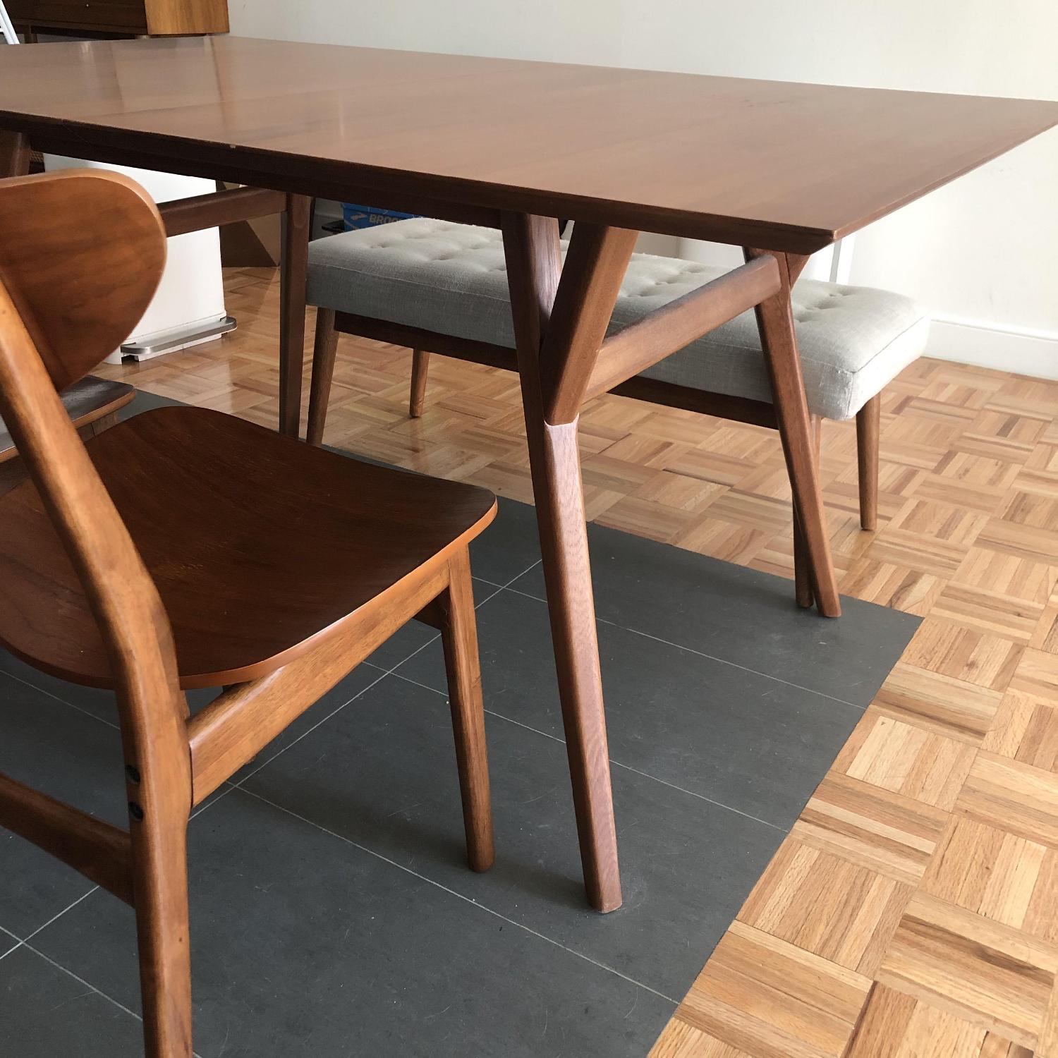 West Elm Classic Cafe Walnut Dining Chairs - image-2
