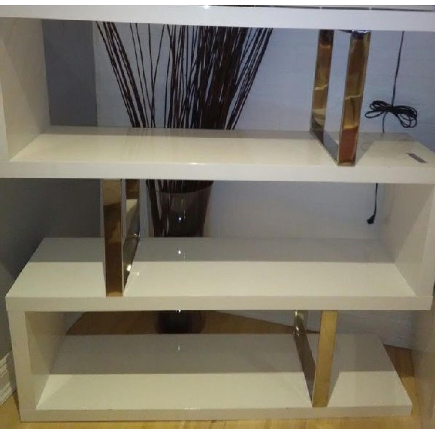 Modani White Lacquer Shelving System - image-3