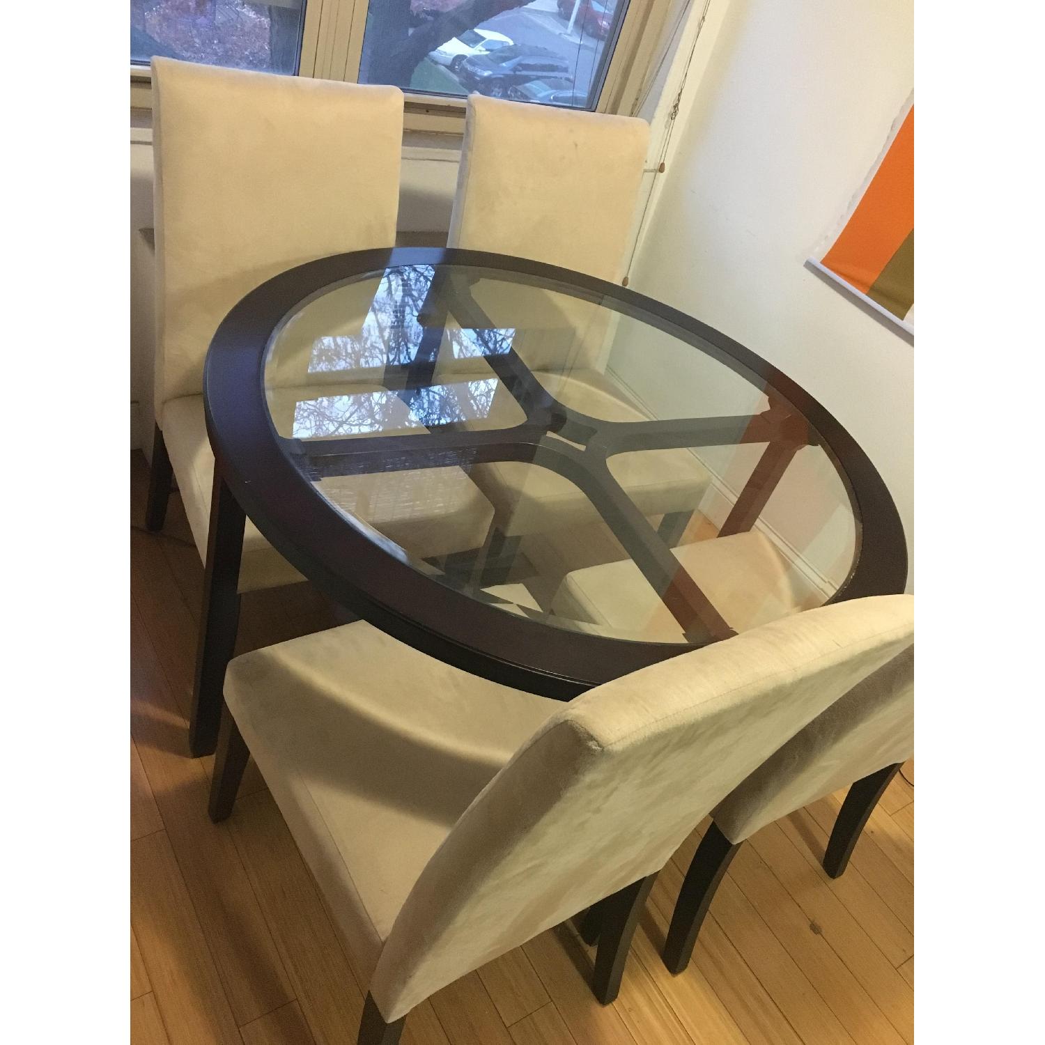 Contemporary Style Dining Table w/ 4 Chairs - image-1