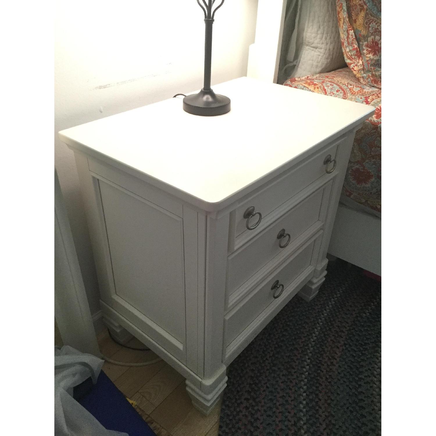 Ashley's Prentice White Nightstand - image-1