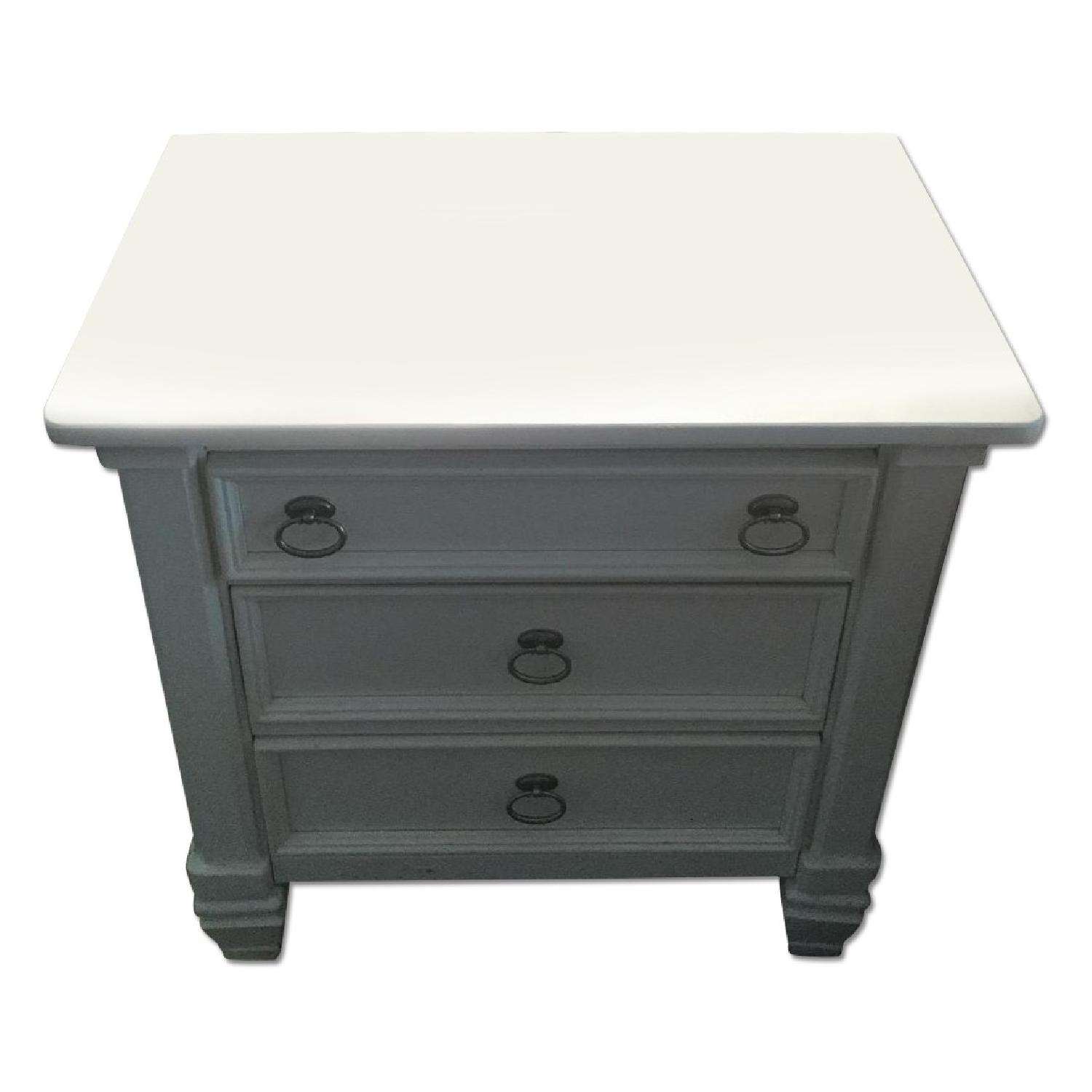 Ashley's Prentice White Nightstand - image-0