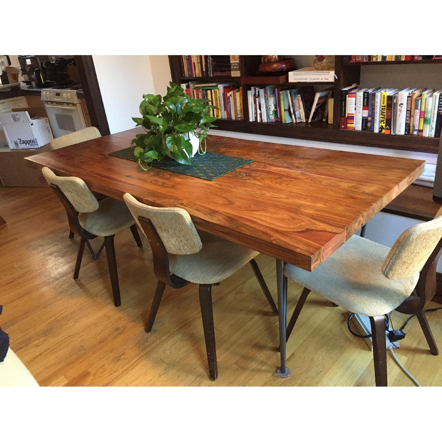 CB2 Dylan Dining Table w/ 4 Chairs - AptDeco