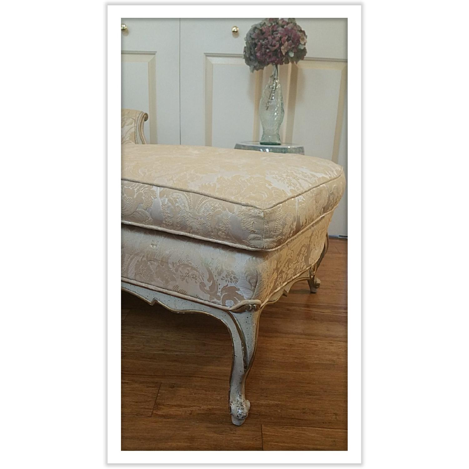 French Provincial Tufted Chaise Lounge - image-9