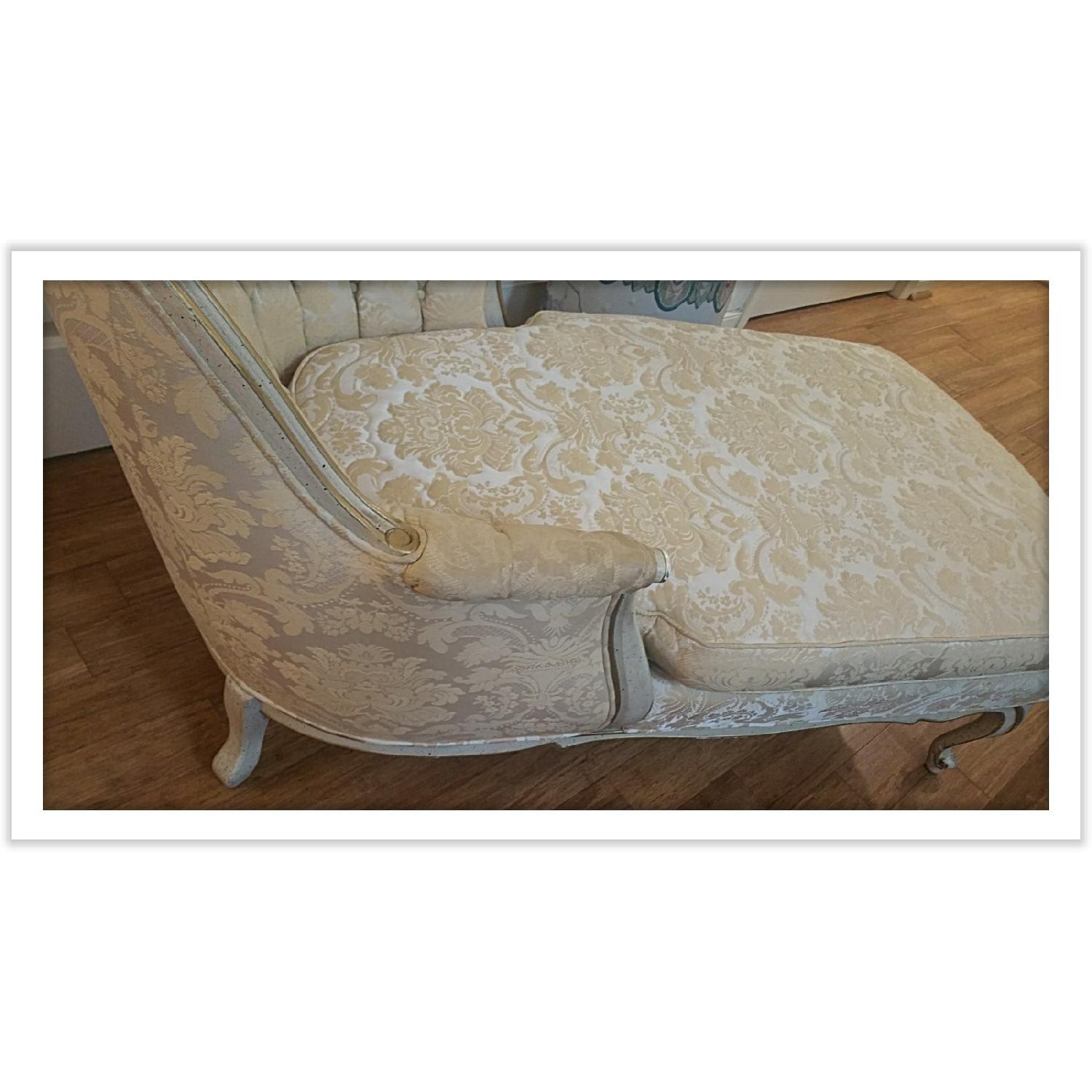 French Provincial Tufted Chaise Lounge - image-10