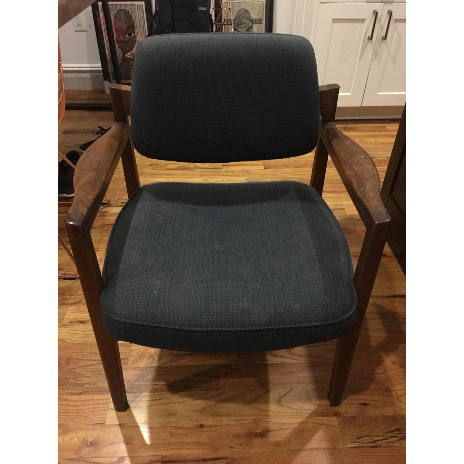 Set of Mid-Century Modern Danish Walnut Captains Chairs - image-1
