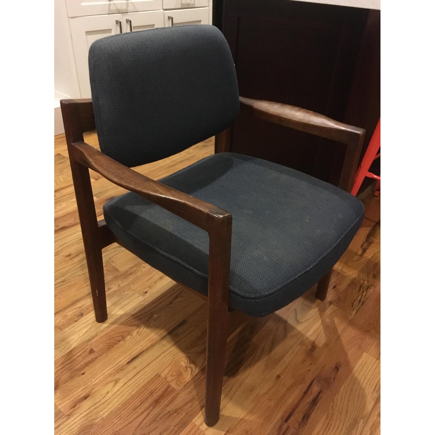 Set of Mid-Century Modern Danish Walnut Captains Chairs - image-2