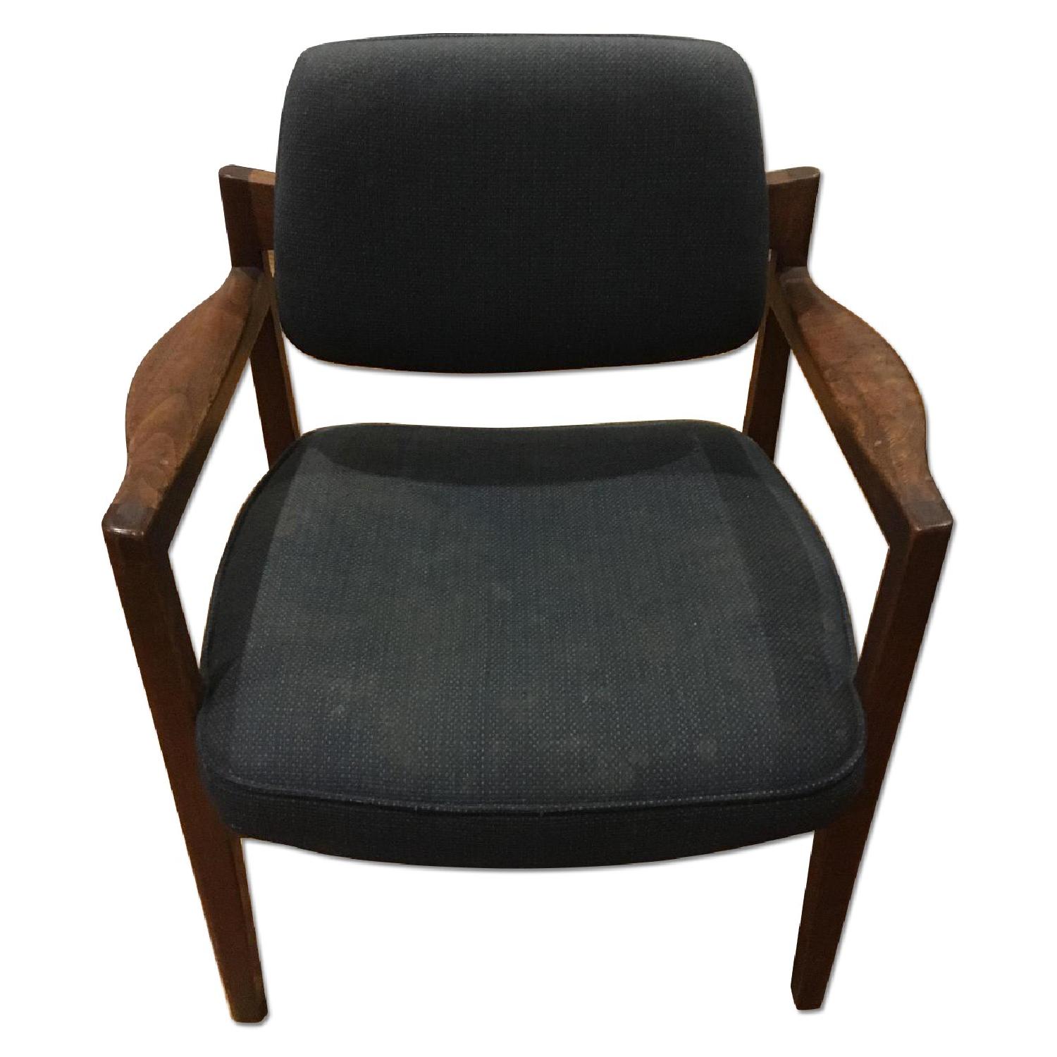 Set of Mid-Century Modern Danish Walnut Captains Chairs - image-0